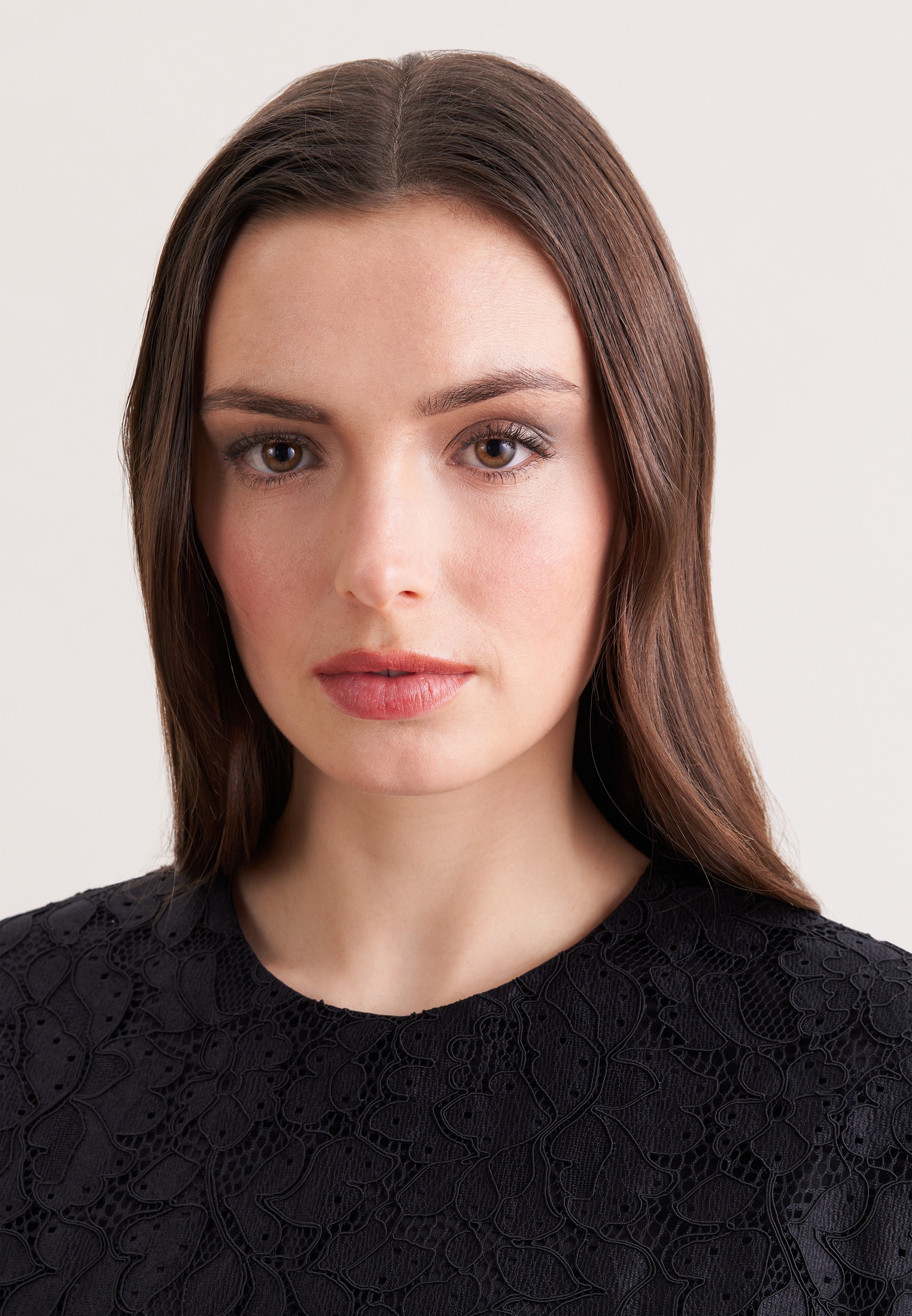 seidensticker Klassische Bluse 1/2 Rundhals Uni