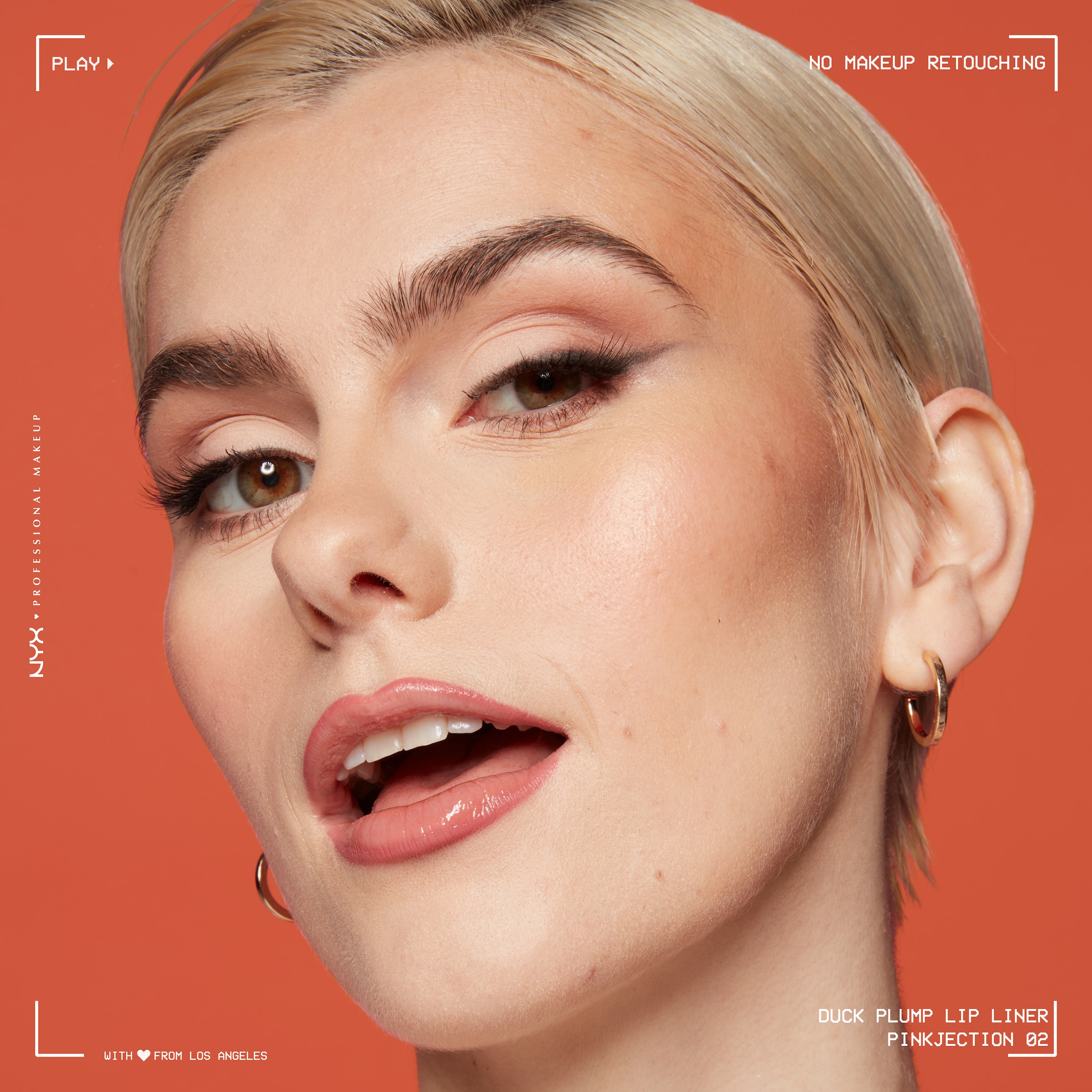 NYX Lippenstift »Professional Makeup Duck Plump Plumping Lip Liner Lippenkonturenstift«, Polstert die Lippen natürlich auf, angeschrägte Spitze.