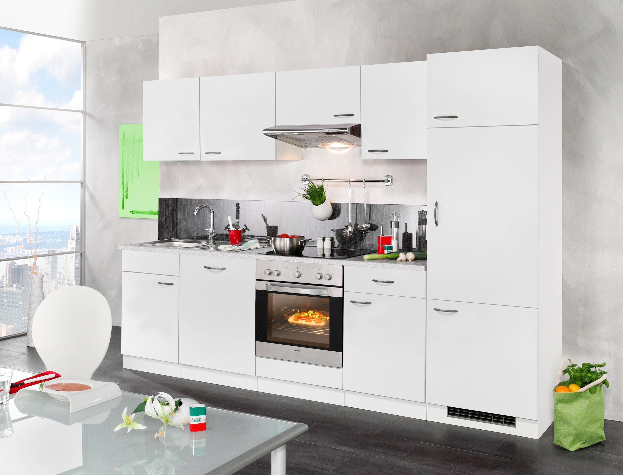 wiho Küchen 2«, E-Geräten, Breite cm mit Küchenzeile Set OTTO »Valencia, kaufen 280 bei