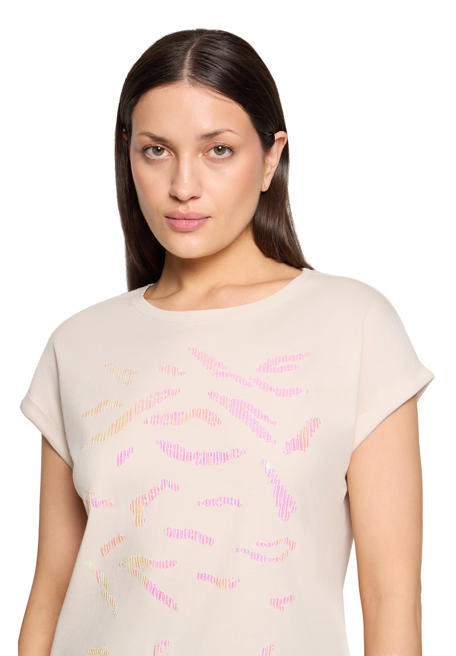 Cartoon T-Shirt »Baumwollshirt mit Ärmelaufschlag«