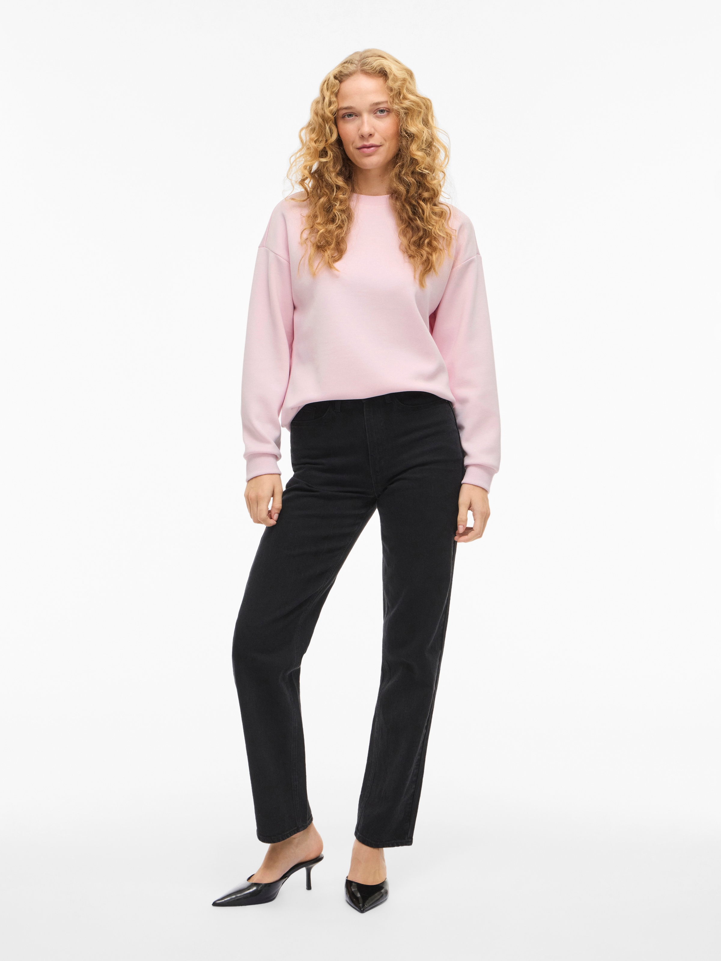 Vila Sweatshirt »VISANDY L/S SWEAT TOP - NOOS«, Viskosemischung, regular fit
