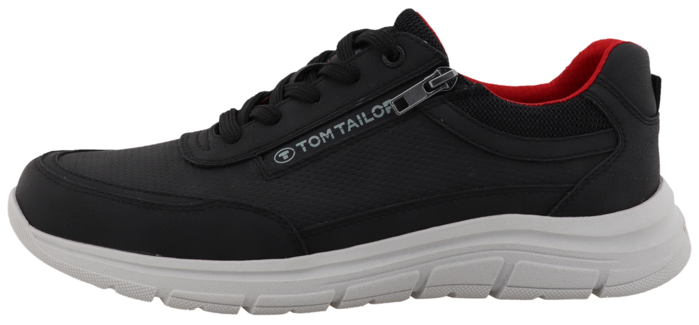 TOM TAILOR Sneaker, Freizeitschuh, Halbschuh, Schnürschuh mit Logoschriftzug