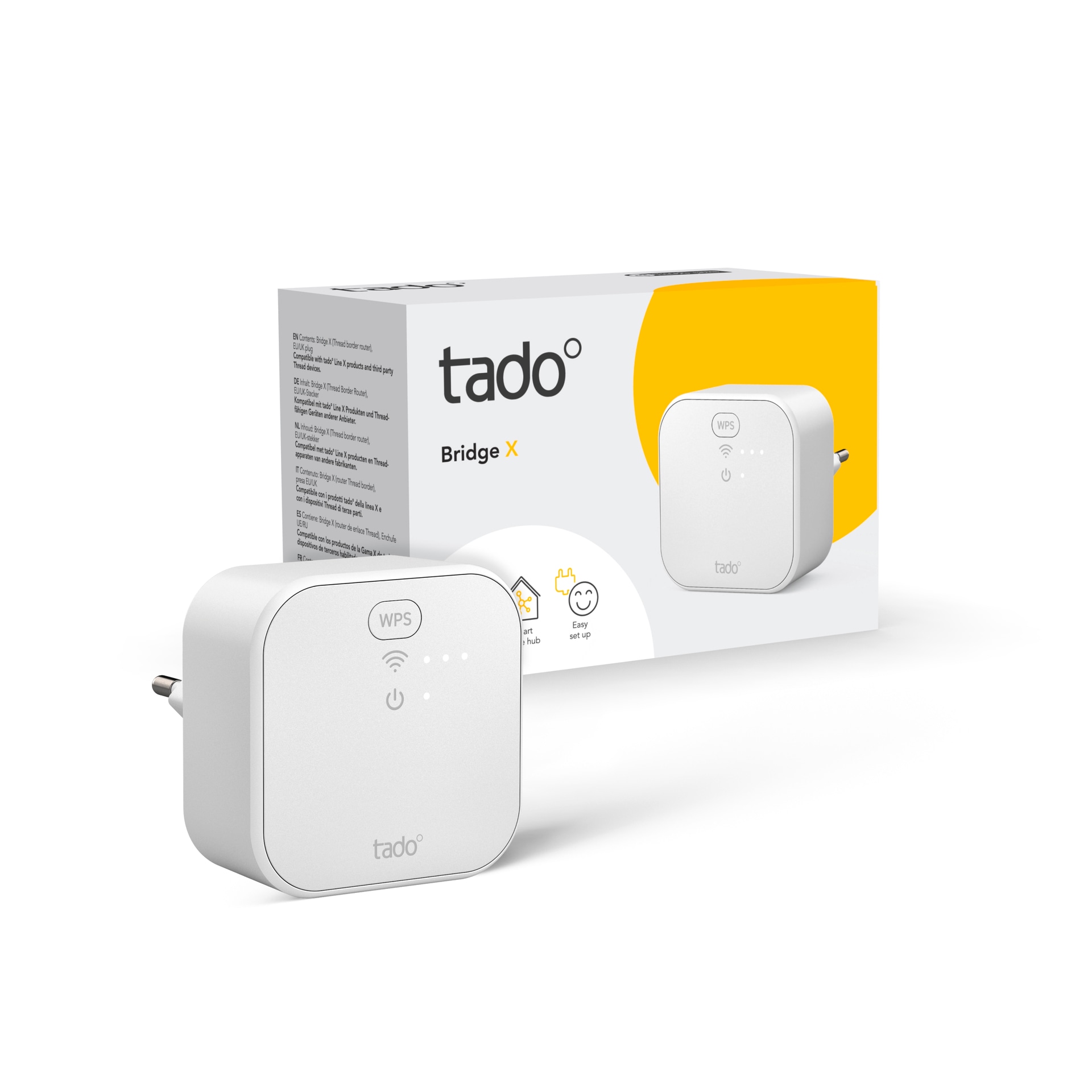 Tado Heizkörperthermostat »Bridge X + Smartes Heizkörperthermostat X - Quattro Pack«