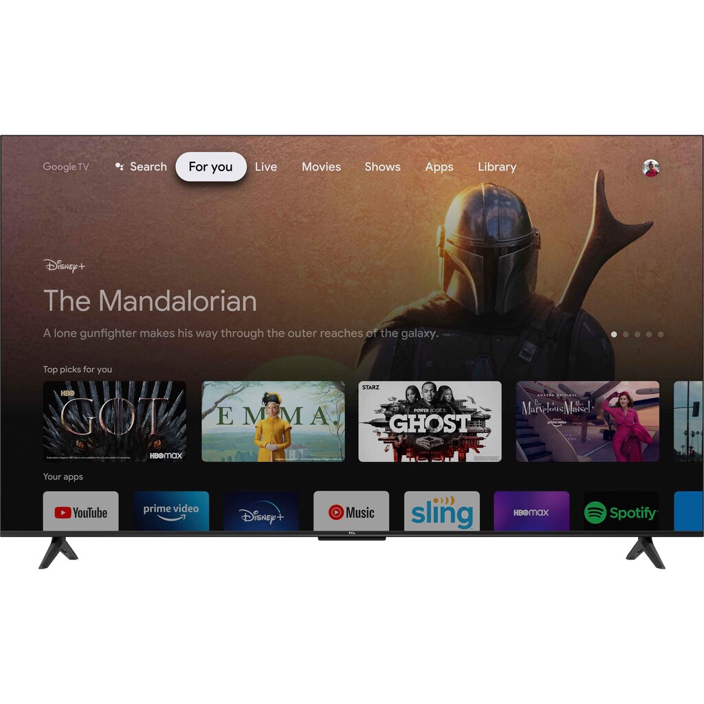 TCL LED-Fernseher »55P631X1«, 139 cm/55 Zoll, 4K Ultra HD, Android TV-Google TV-Smart-TV