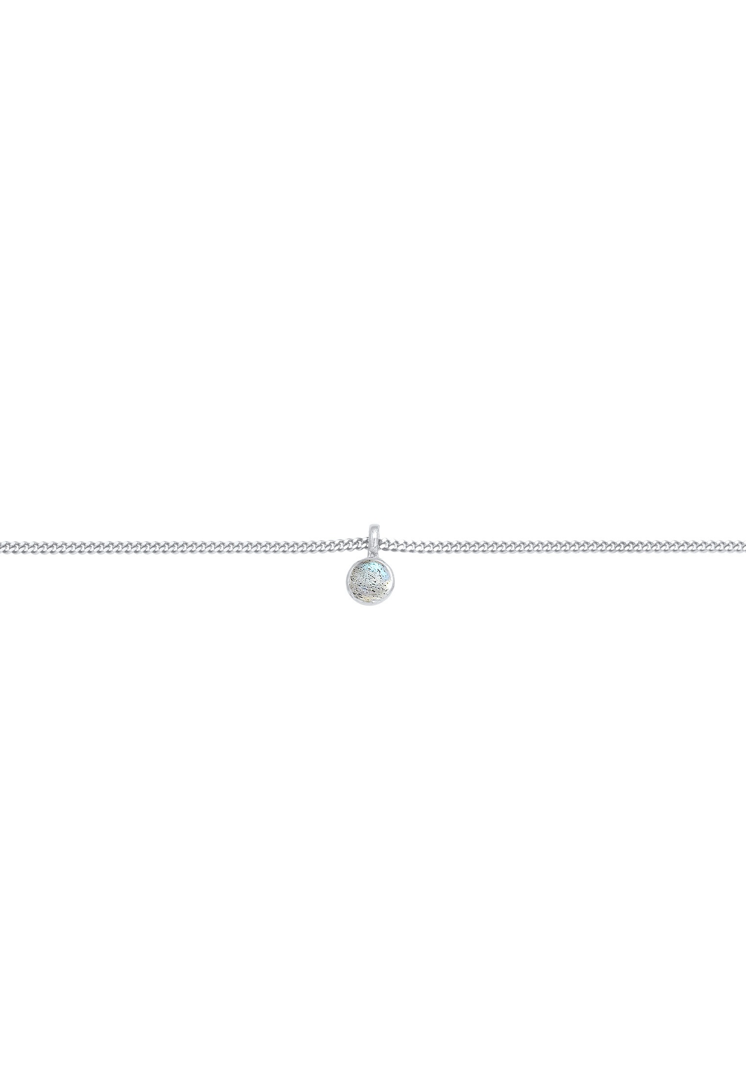 Elli Choker »Halskette Choker mit Anhänger Labradorite Rund 925 Silber«