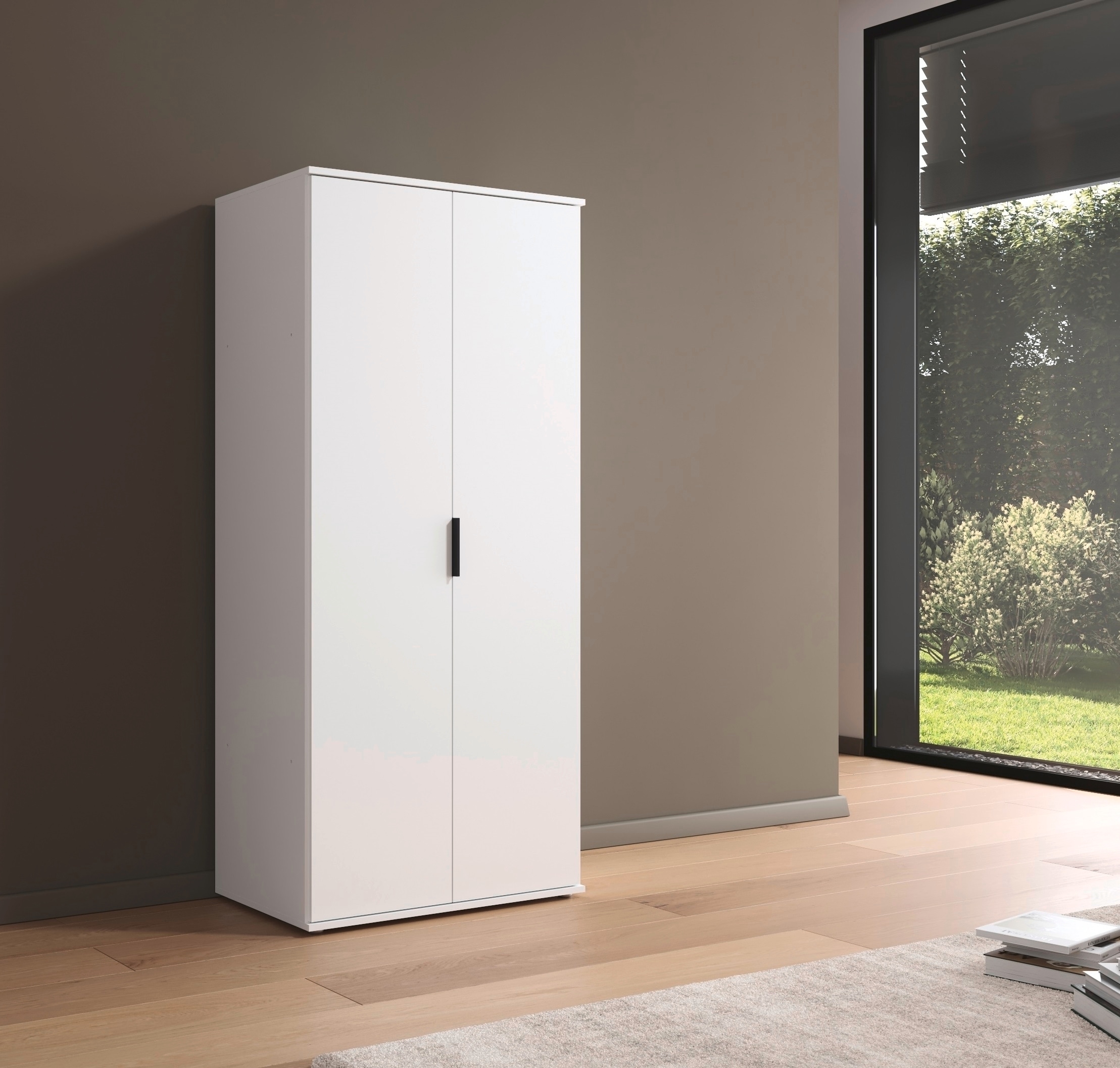 rauch Drehtürenschrank »Kleiderschrank Schrank Garderobe Wäscheschrank ESSEA 2-türig«, Breite 85 cm in schlichtem Design mit modernem Griff MADE IN GERMANY
