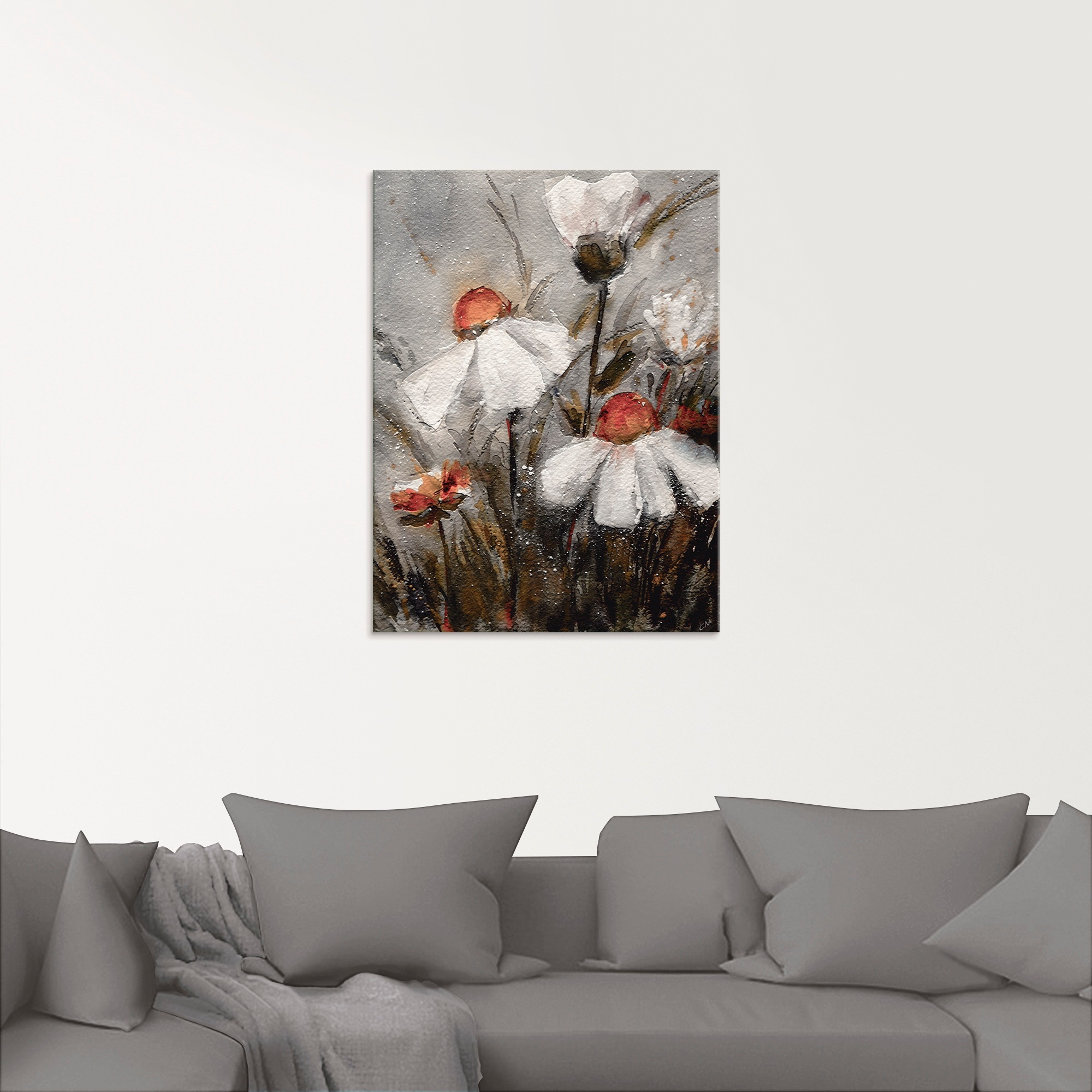 Artland Glasbild »Margeriten I«, Blumen, (1 St.), in verschiedenen Größen