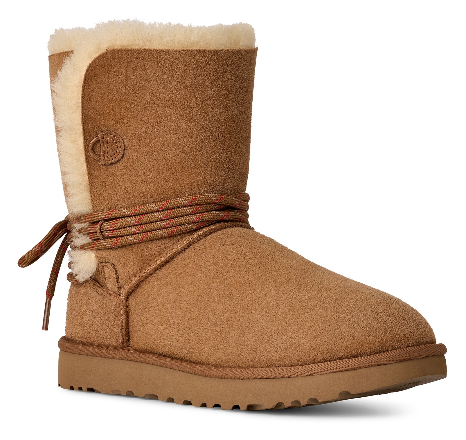 Ugg Damen Winterboots »BAILEY TIE« Winterboots, Schlupfstiefel mit Lammfell-Besatz, Größe 8 (39)