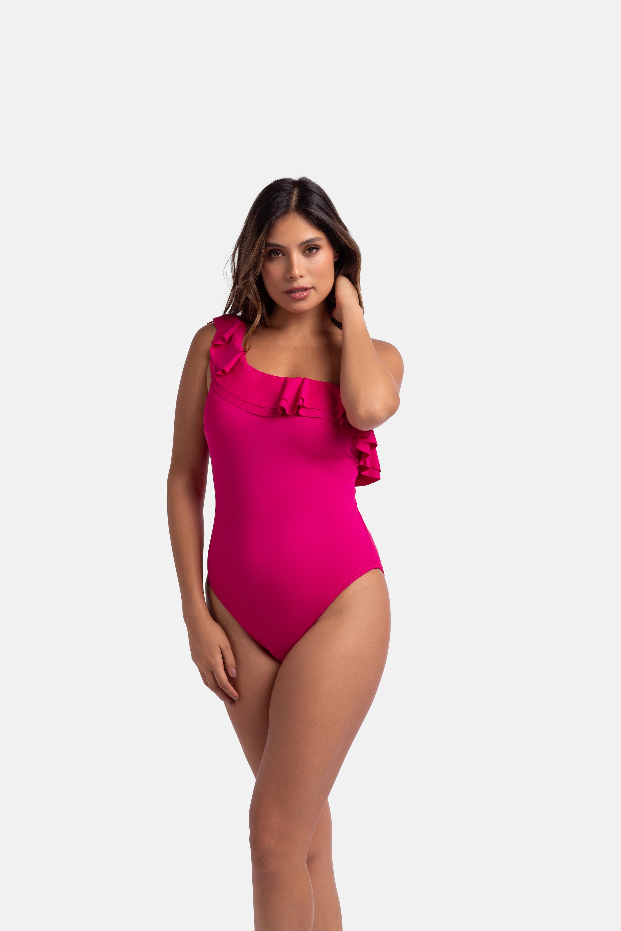 Dorina Badeanzug »CAP CANA«, Rüschen Volant, One Shoulder