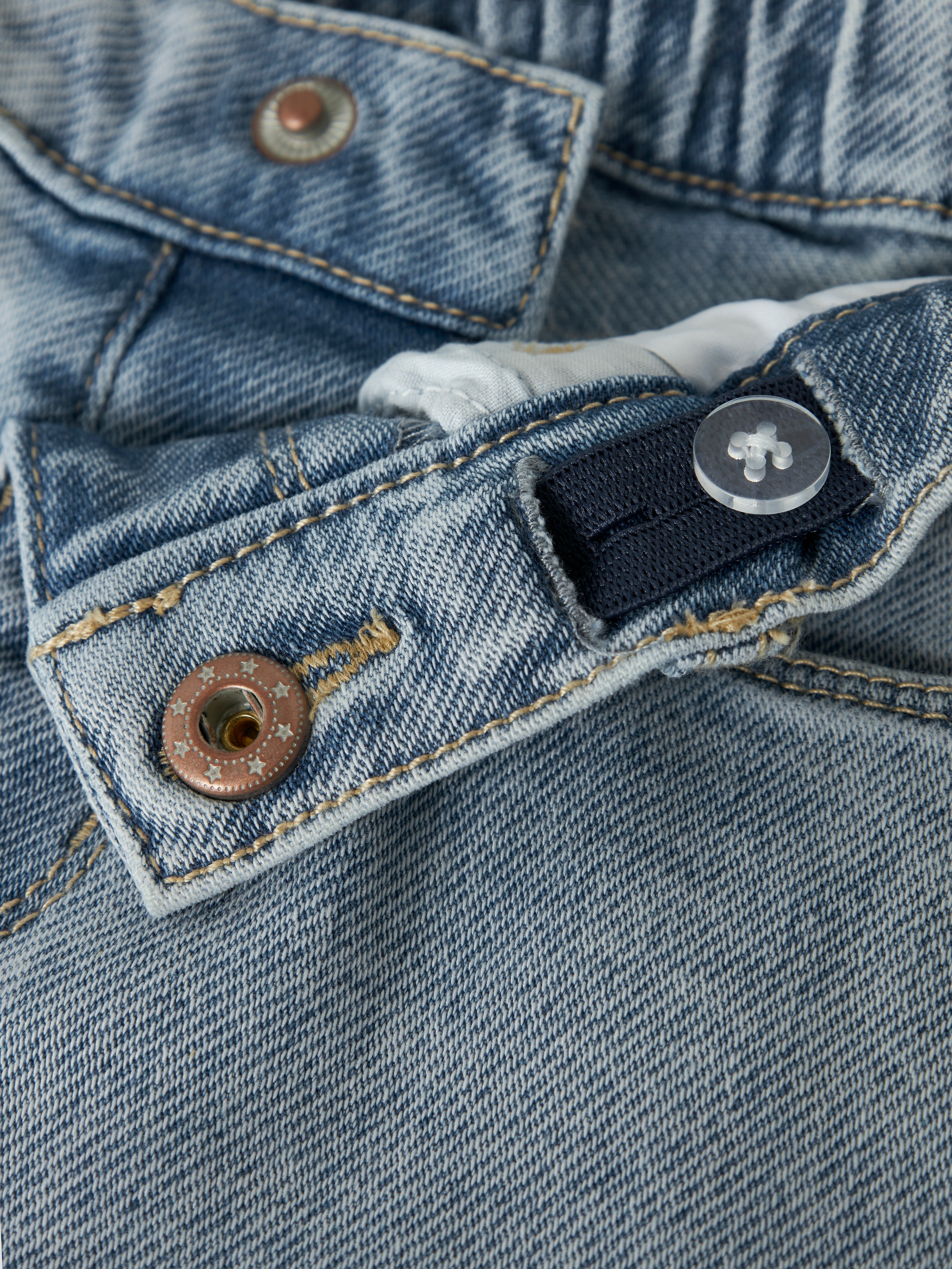 Name It Jeansshorts »NMFROSE MOM DNM SHORTS 1140-GY« Baumwollmischung, Denim, mit Stretch, leichter Used Look