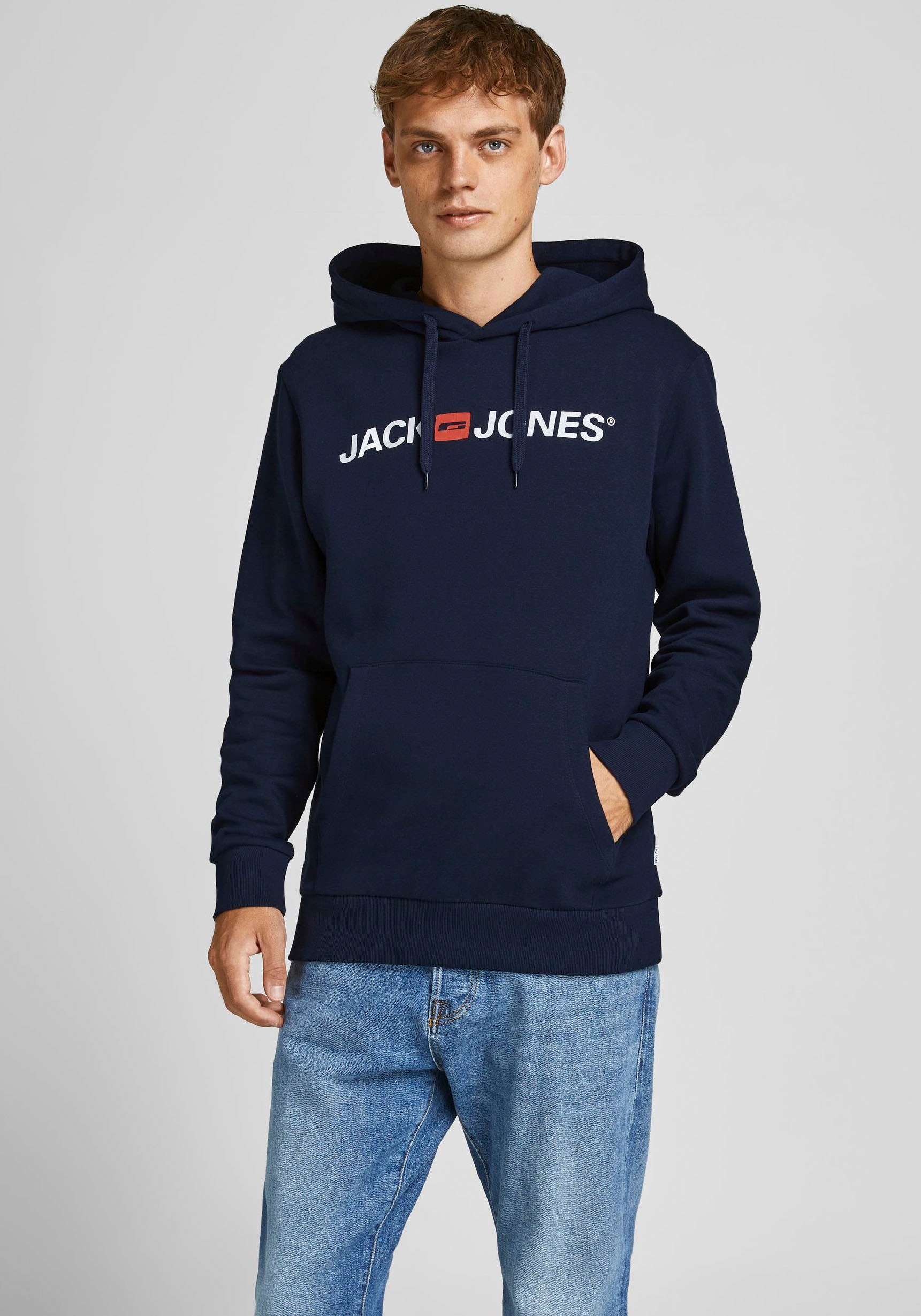 Jack & Jones Kapuzensweatshirt »CORP OLD LOGO SWEAT HOOD«, (Packung, 2 tlg., 2er-Pack)