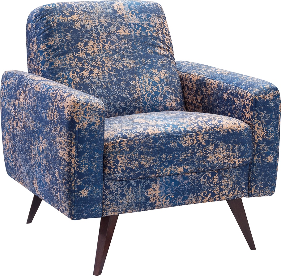 exxpo - sofa fashion Sessel »Side, bequemer Loungesessel mit extravagantem Bezug«