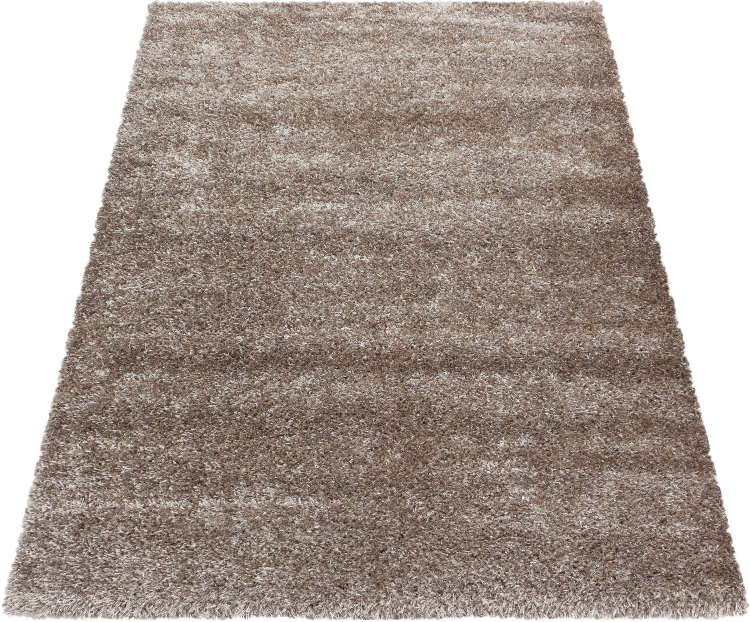 Ayyildiz Teppiche Hochflor-Teppich »BRILLIANT 4200«, rechteckig, 50 mm Höhe, Läufer, auch in rund, Langflor, Shaggy, Wohnzimmer