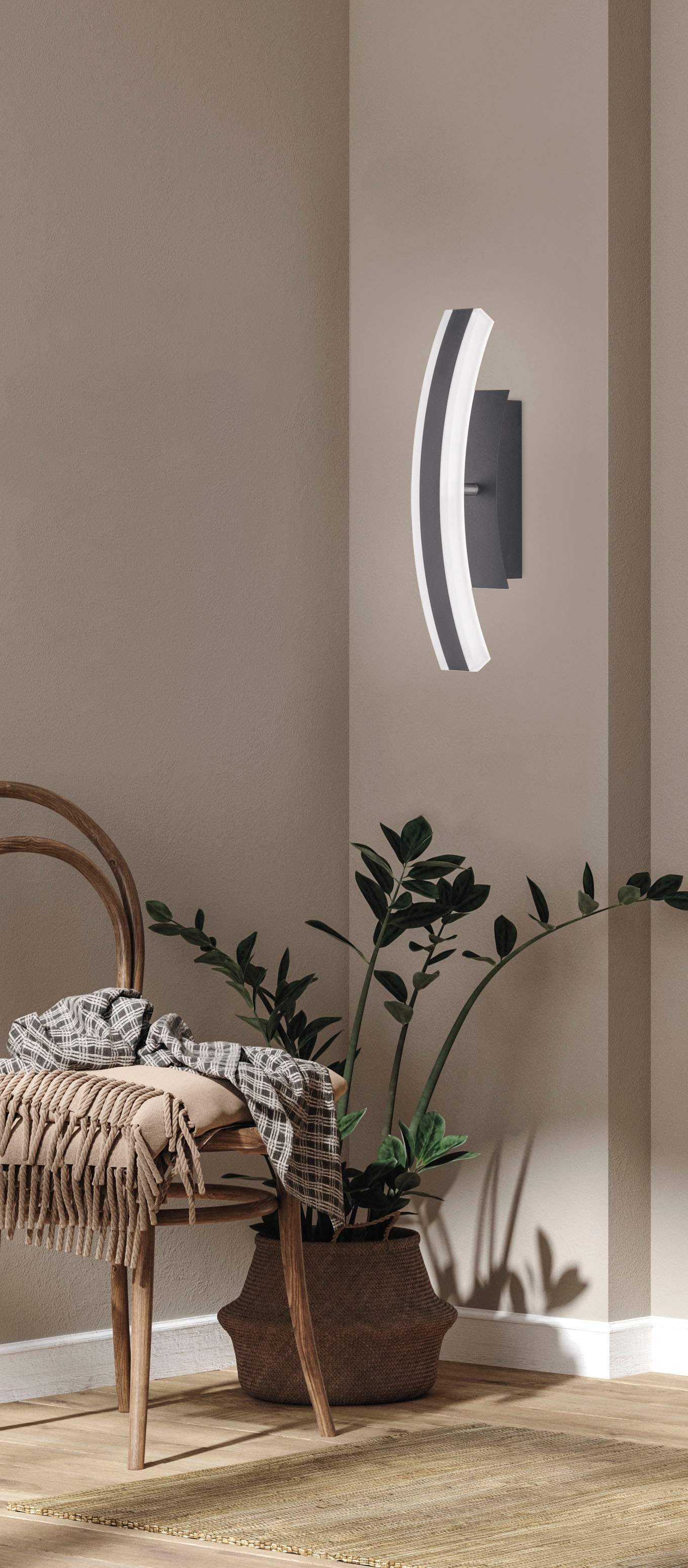 FISCHER & HONSEL LED Wandleuchte »Stiff TW«, 1 flammig, Leuchtmittel LED-Modul | LED fest integriert