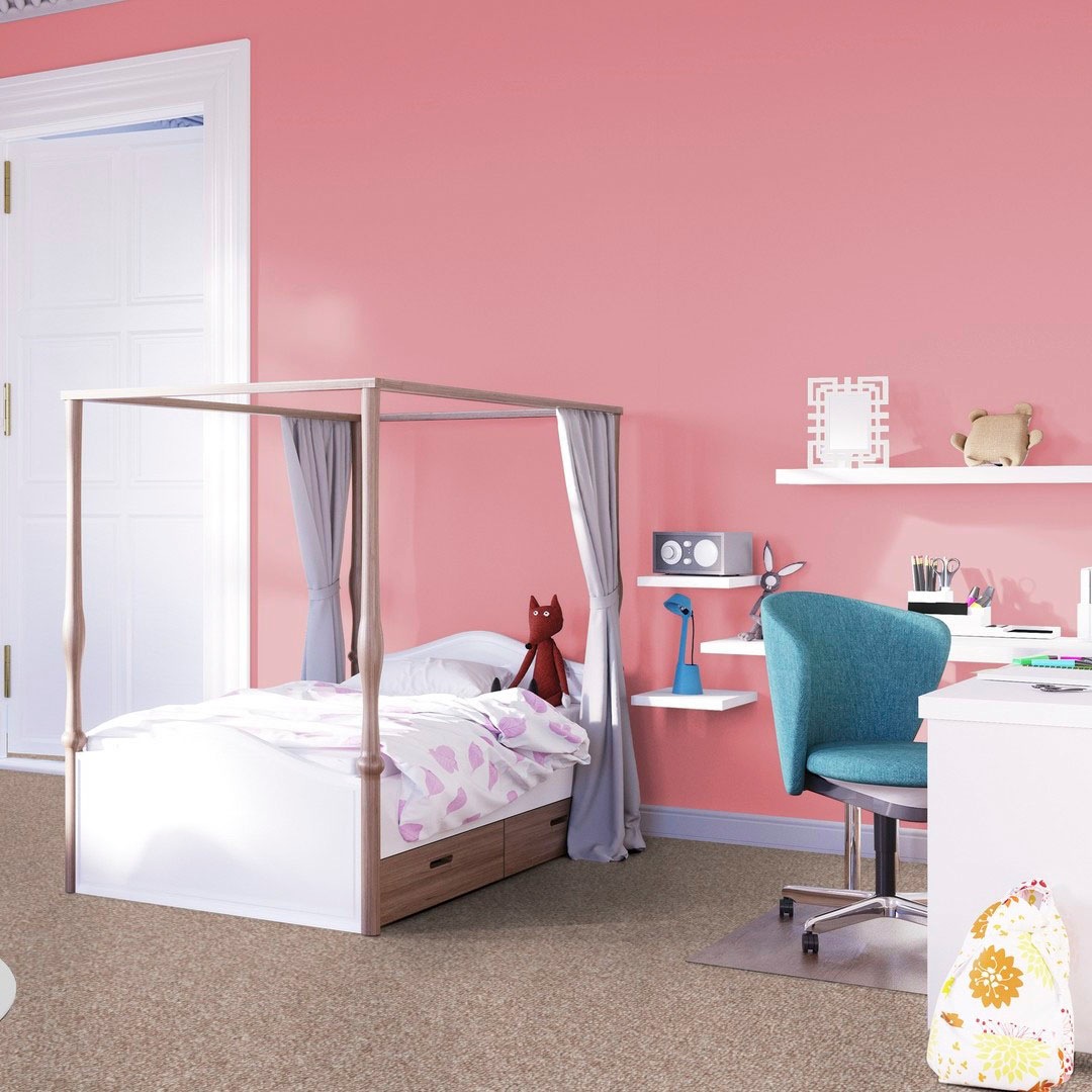 Bodenmeister Teppichboden »Baltic, Schlinge - meliert, Made in Belgium«, rechteckig, 5 mm Höhe, Wohnzimmer, Schlafzimmer, Kinderzimmer, Breite 400/500 cm