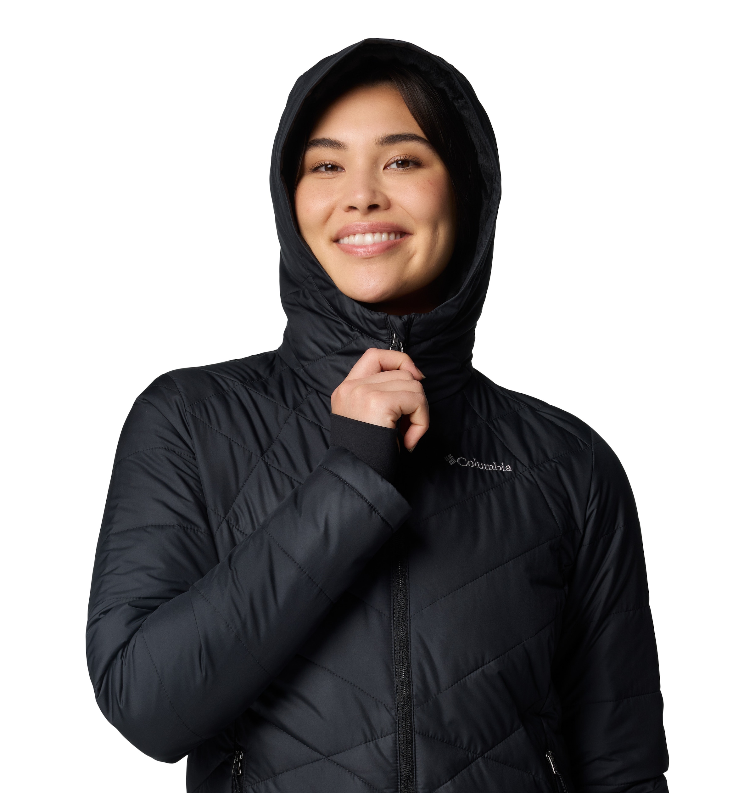 Columbia Steppjacke »HEAVENLY HOODED JACKET«, (1 St.), mit Kapuze