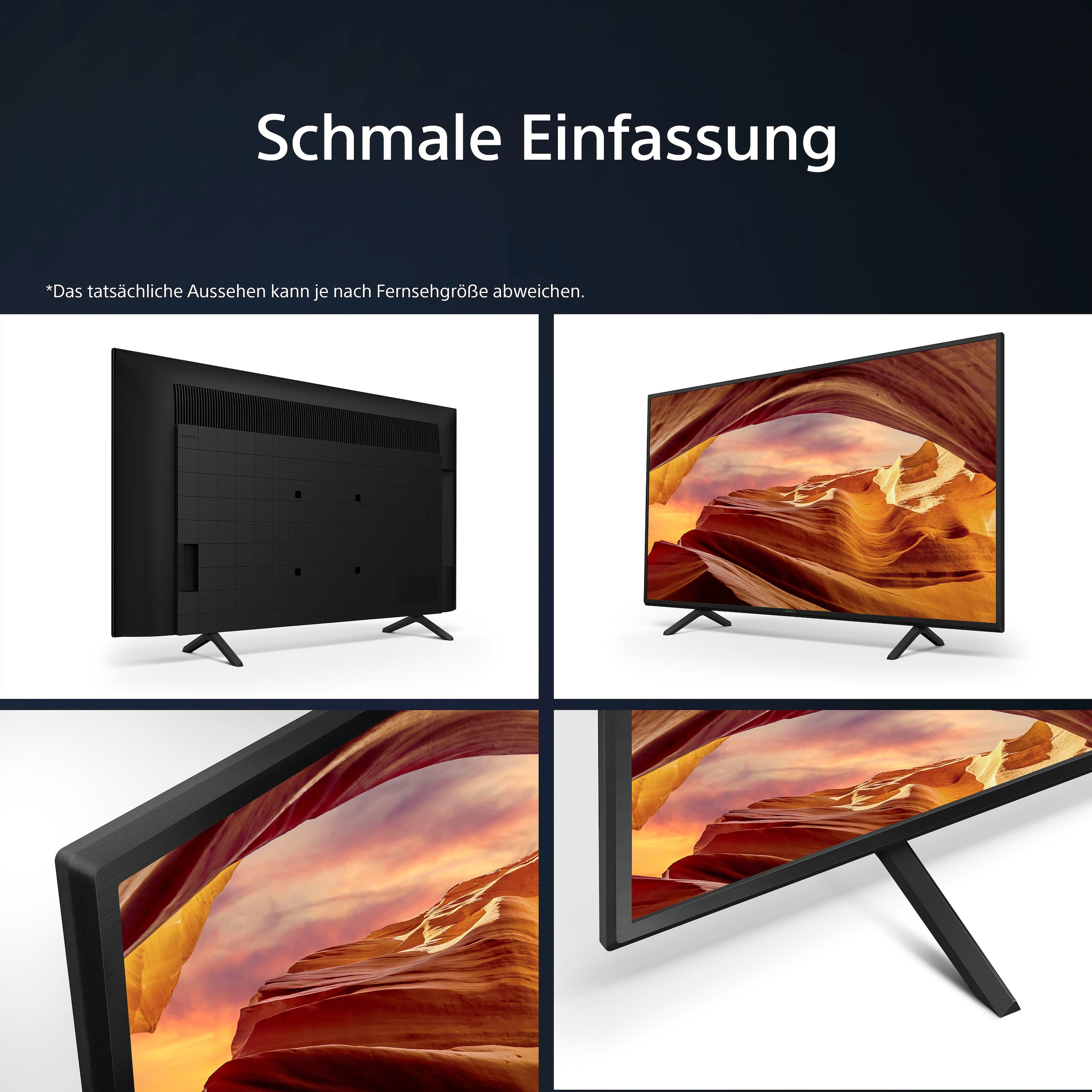 Sony LED-Fernseher »KD43X75WLPAEP«, 108 cm/43 Zoll, 4K Ultra HD, Google TV, Smart-TV, BRAVIA CORE, HDMI 2.1, Gaming-Menü