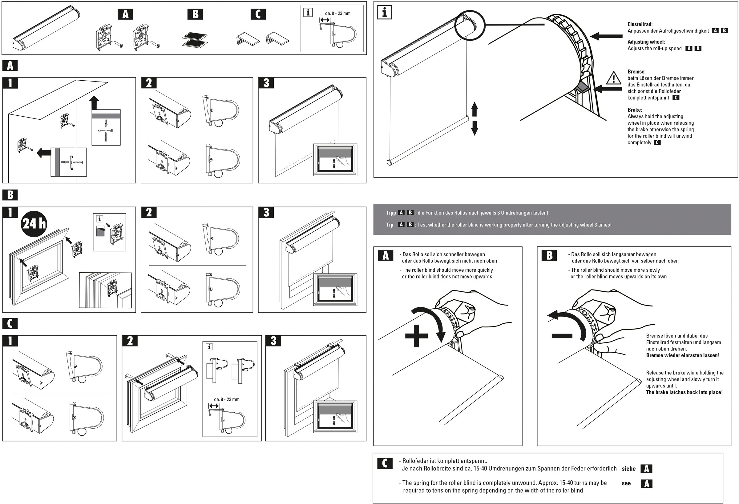 GARDINIA Seitenzugrollo »Comfort Move Rollo«, Aufrollgeschwindigkeit regulierbare bestellen Lichtschutz, online Sichtschutz, Bohren, bei OTTO freihängend, ohne