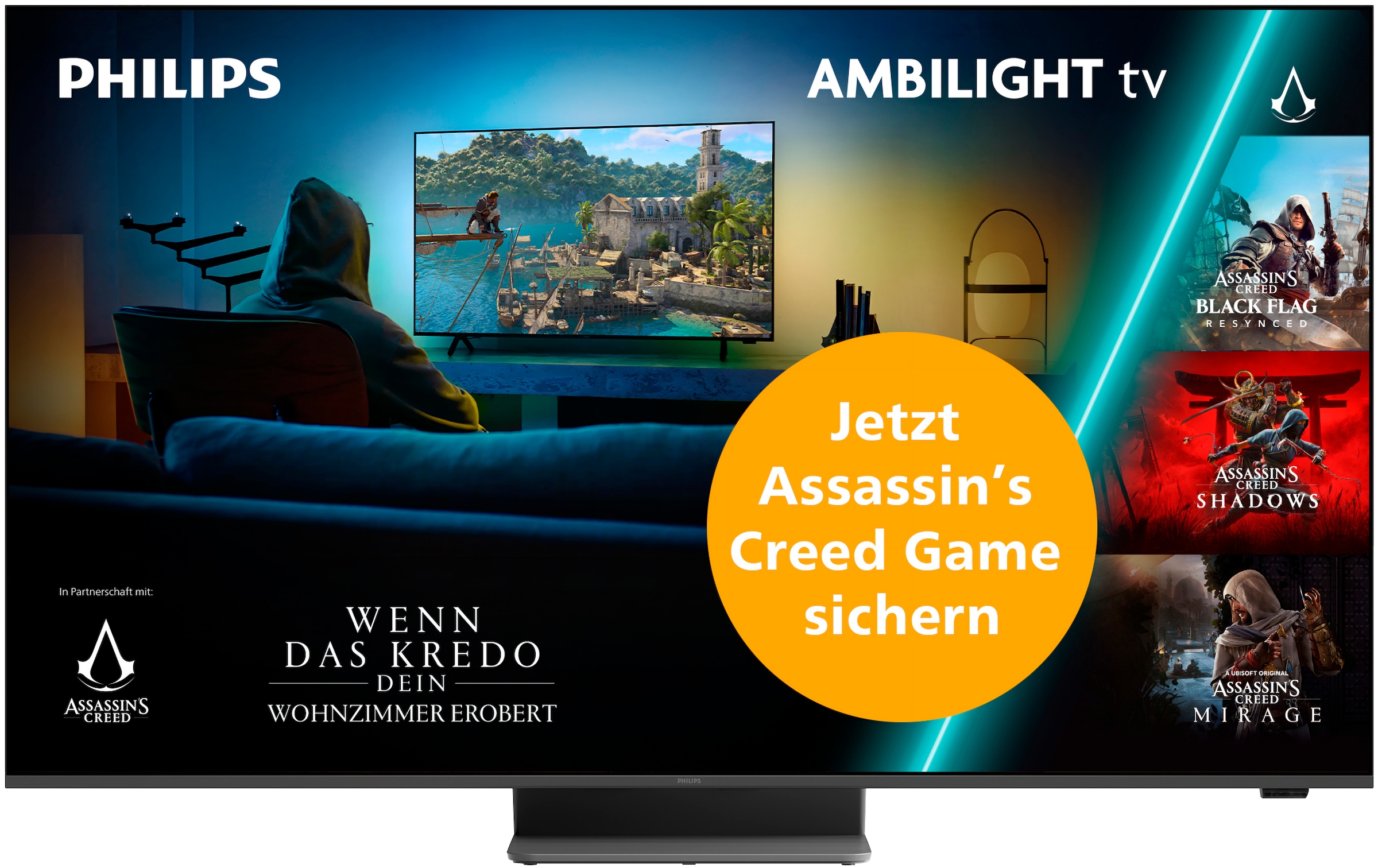 Philips QLED-Fernseher »55PQS8701/12« 139 cm/55 ″ Smart-TV