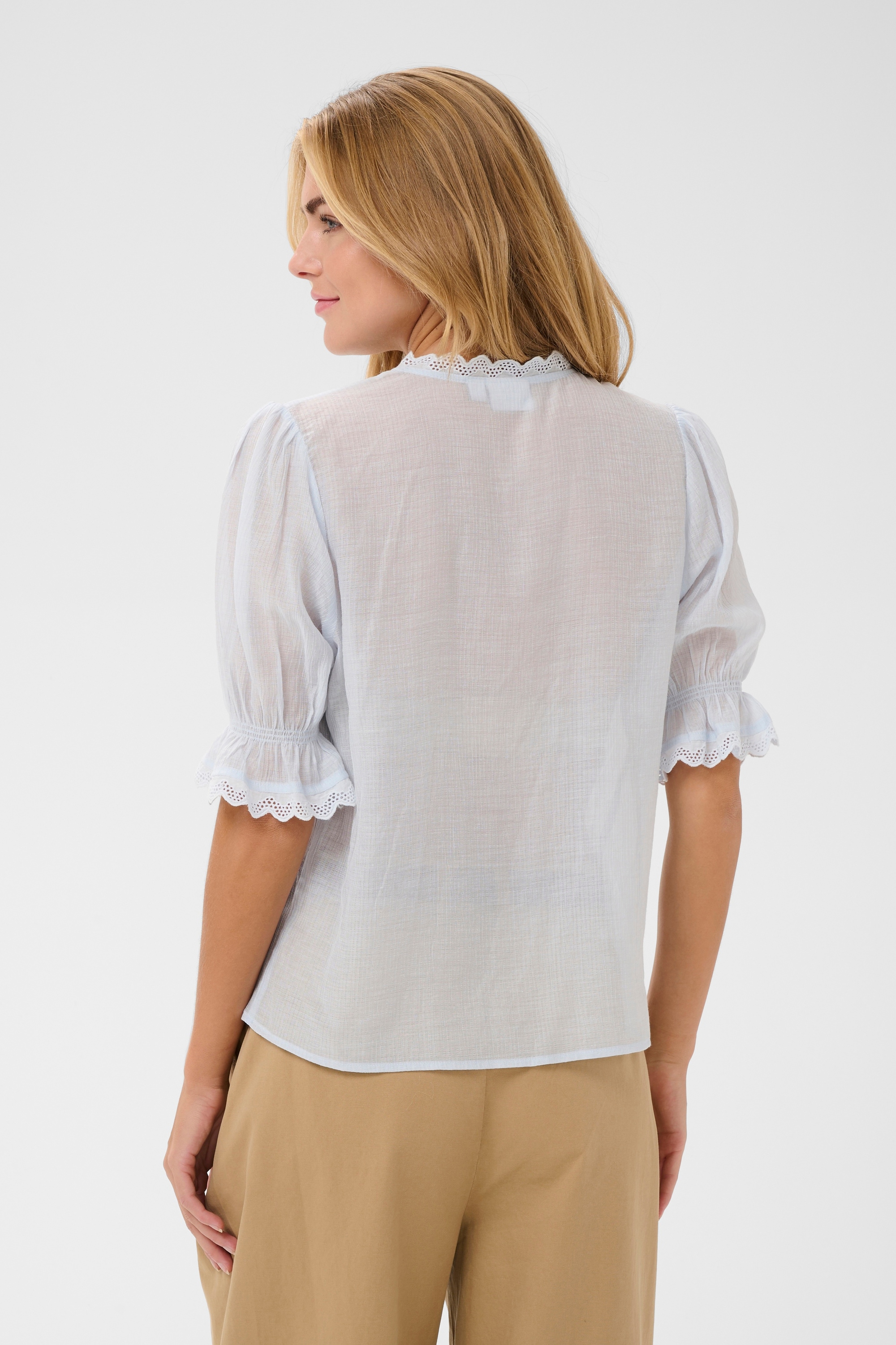 Saint Tropez Kurzarmbluse »Damen Bluse kurzarm KristelSZ«