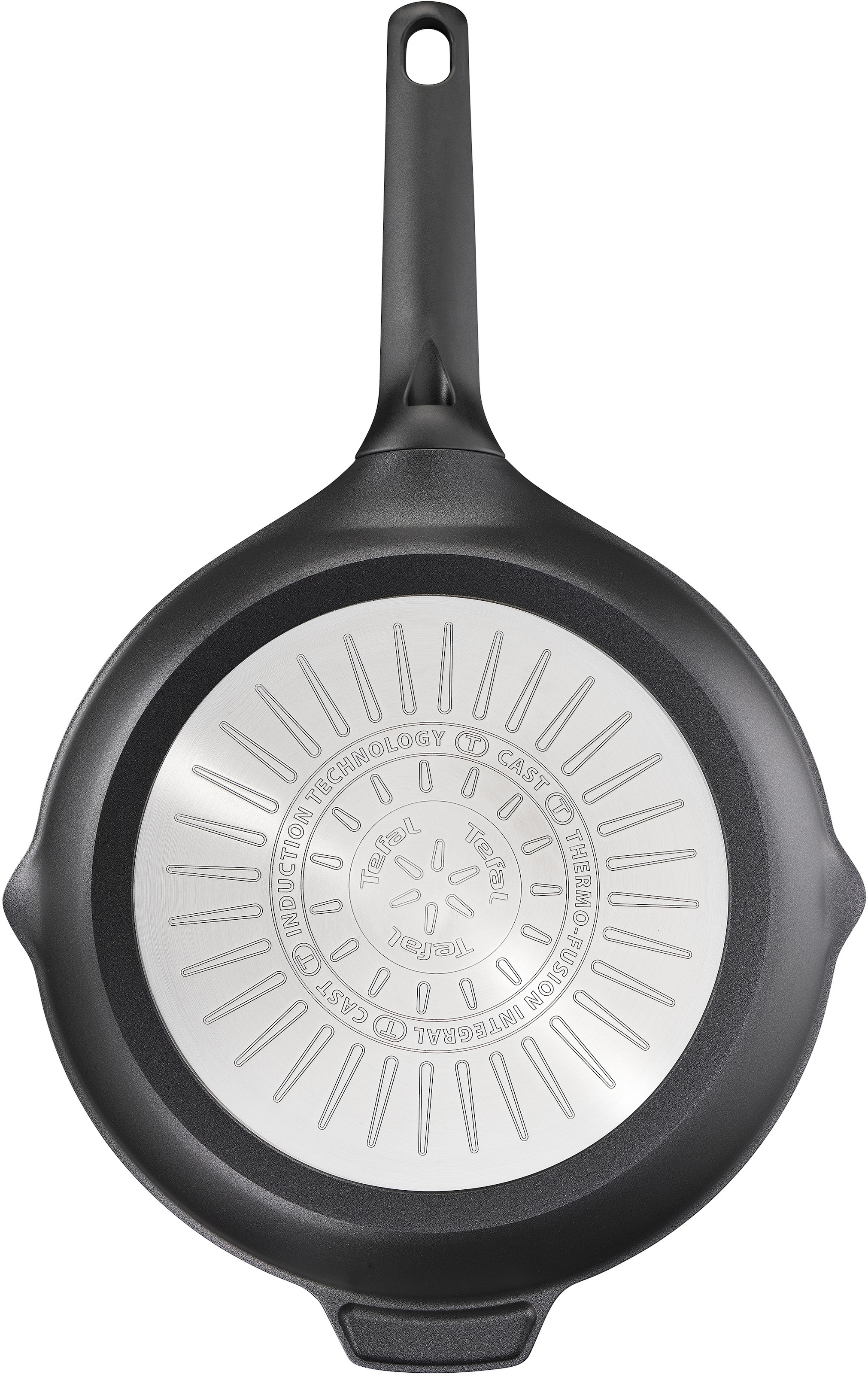 Tefal Bratpfanne »Robusto Pfanne Induktion«, Aluminium, (1 tlg.), Thermo-Signal bei idealer Brattemperatur, für alle Herdarten geeignet