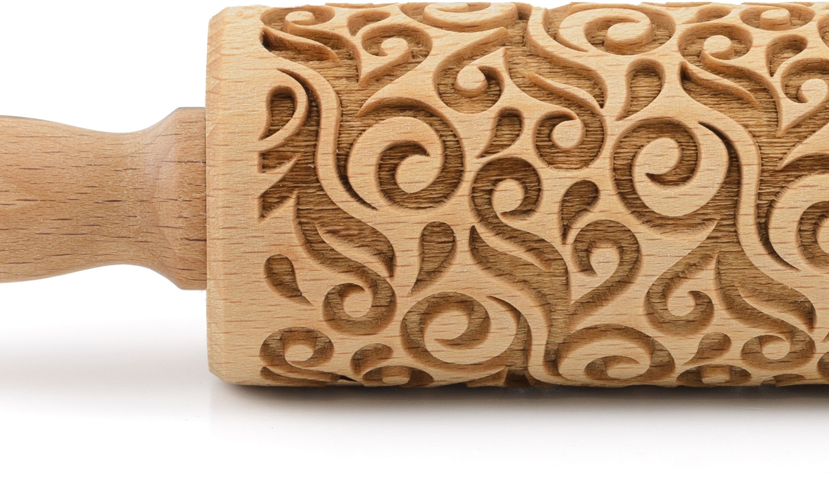 folkroll Teigroller »3D-Motiv-Teigrolle« Floral Deko