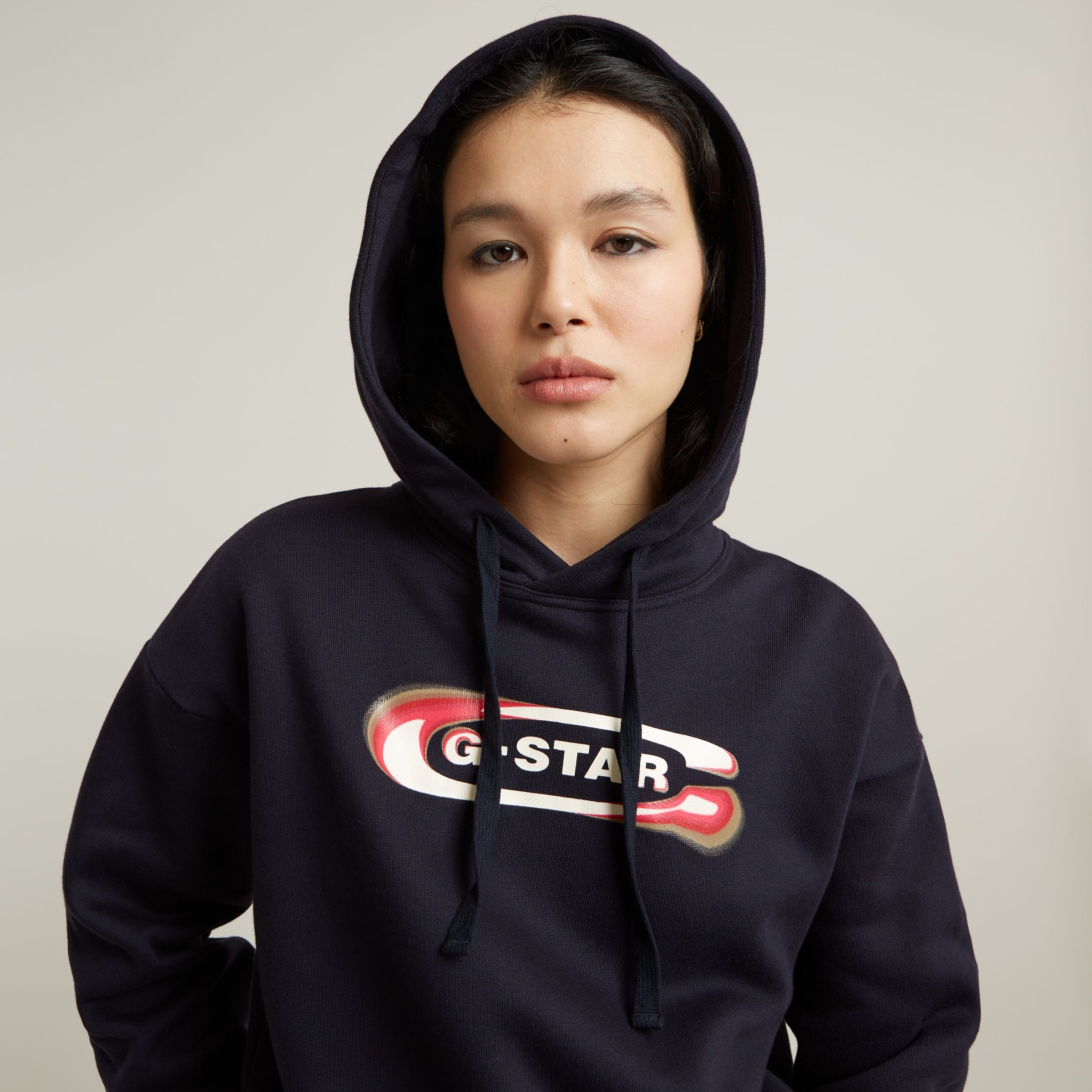 G-STAR Kapuzensweatshirt »Old Skool Logo Loose«