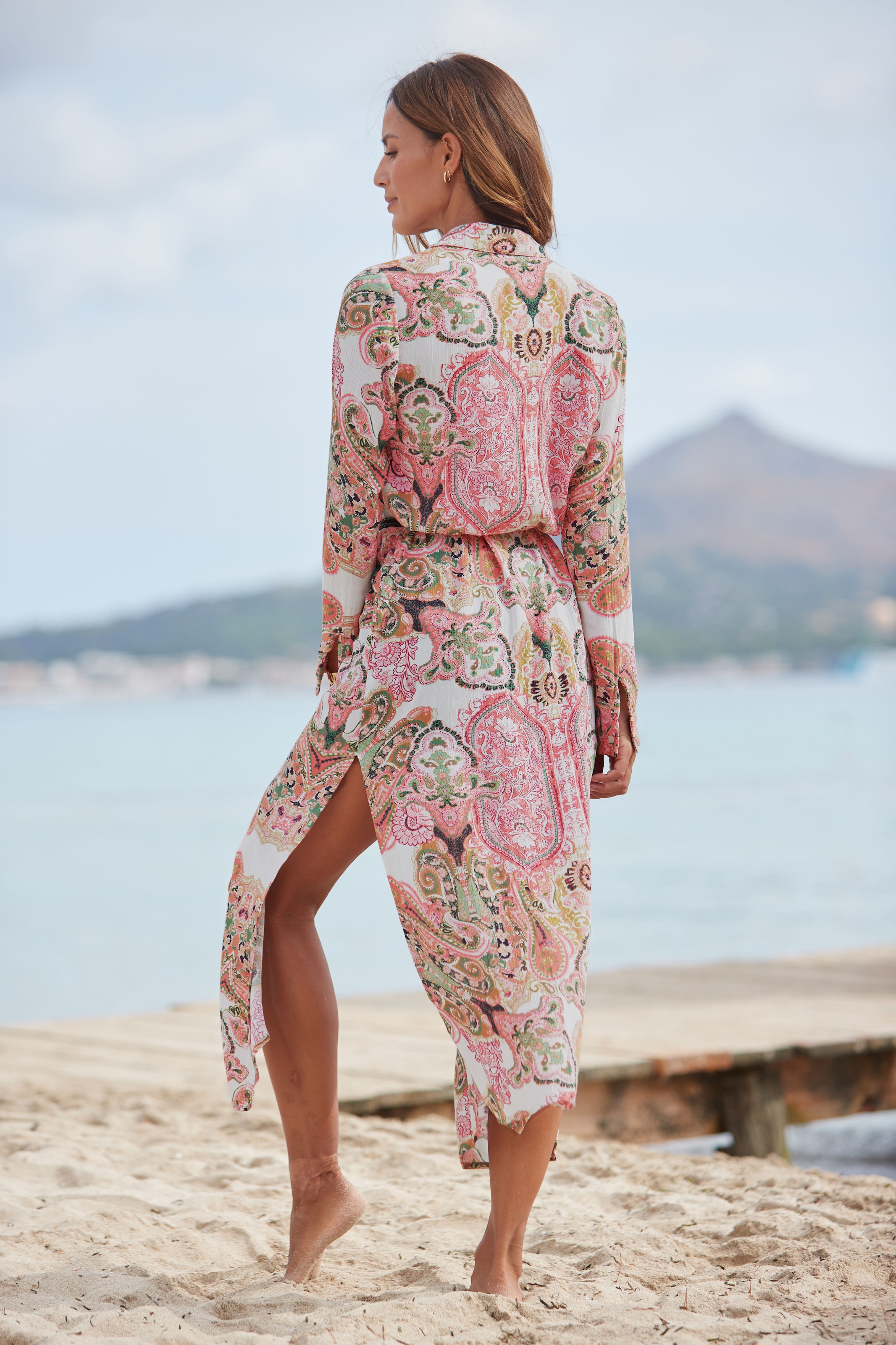 Viskose Hemdblusenkleid, online LASCANA aus gekreppter bei bestellen OTTO