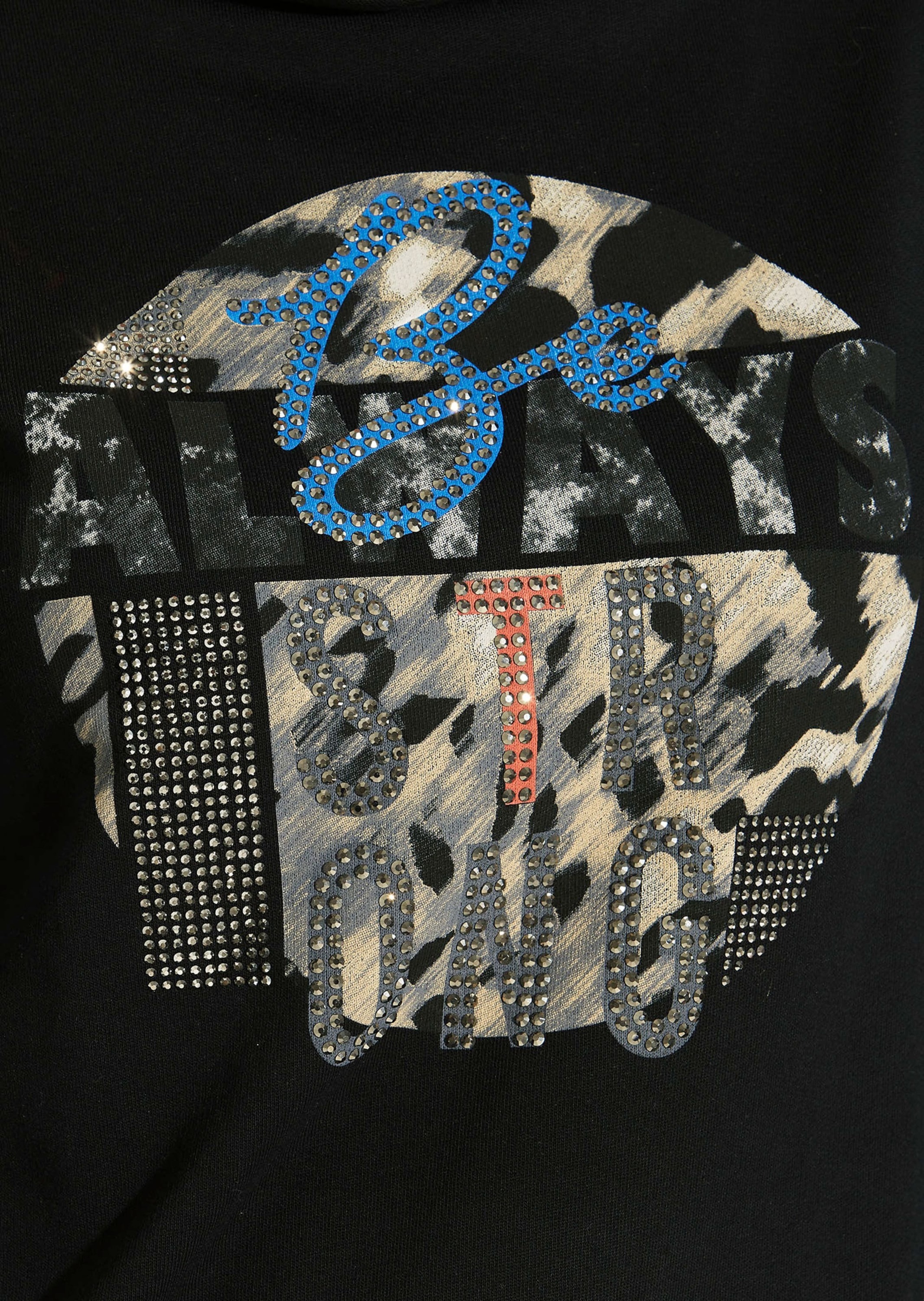 MADELEINE Langarmshirt »Sweatshirt mit PRIVACY-Logo-Print Bedrucktes Sweatshirt mit Glanzakzenten«