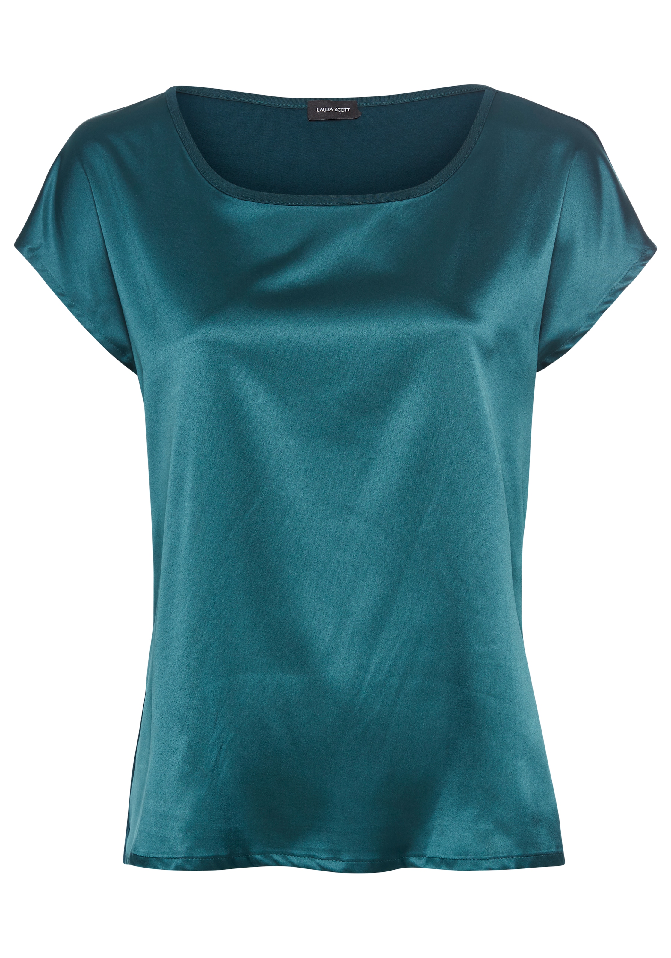 Laura Scott Shirtbluse, aus Satin und Jersey