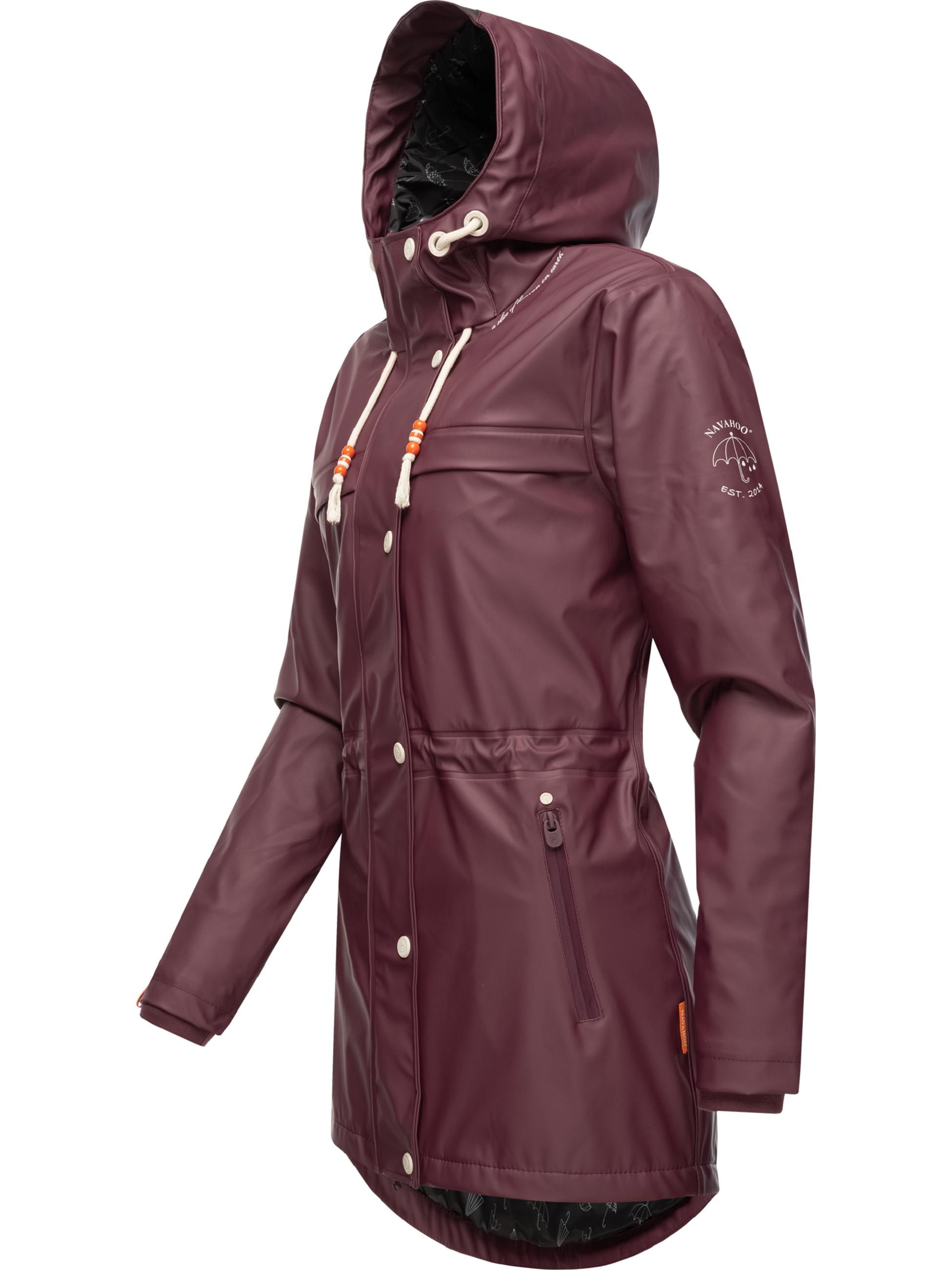 Navahoo Regenmantel »Regenmantel Rainy Forest«, modischer Damen Outdoor Regenparka