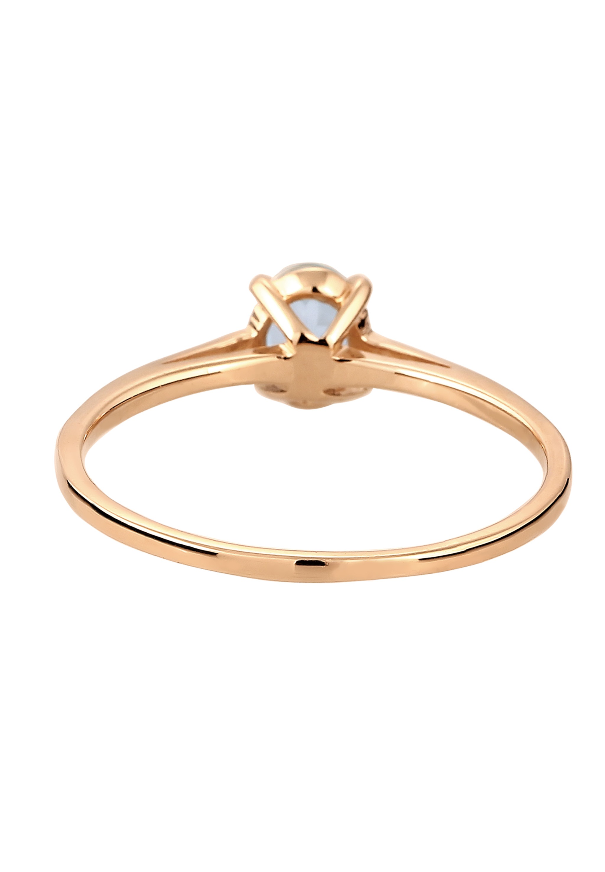 Elli Premium Silberring »Ring Verlobungsring Topas Hellblau 585 Gelbgold«