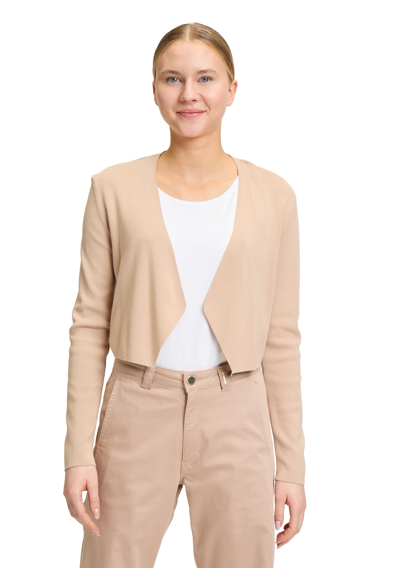 Betty&Co Strickjacke »Feinstrickjacke ohne Verschluss«