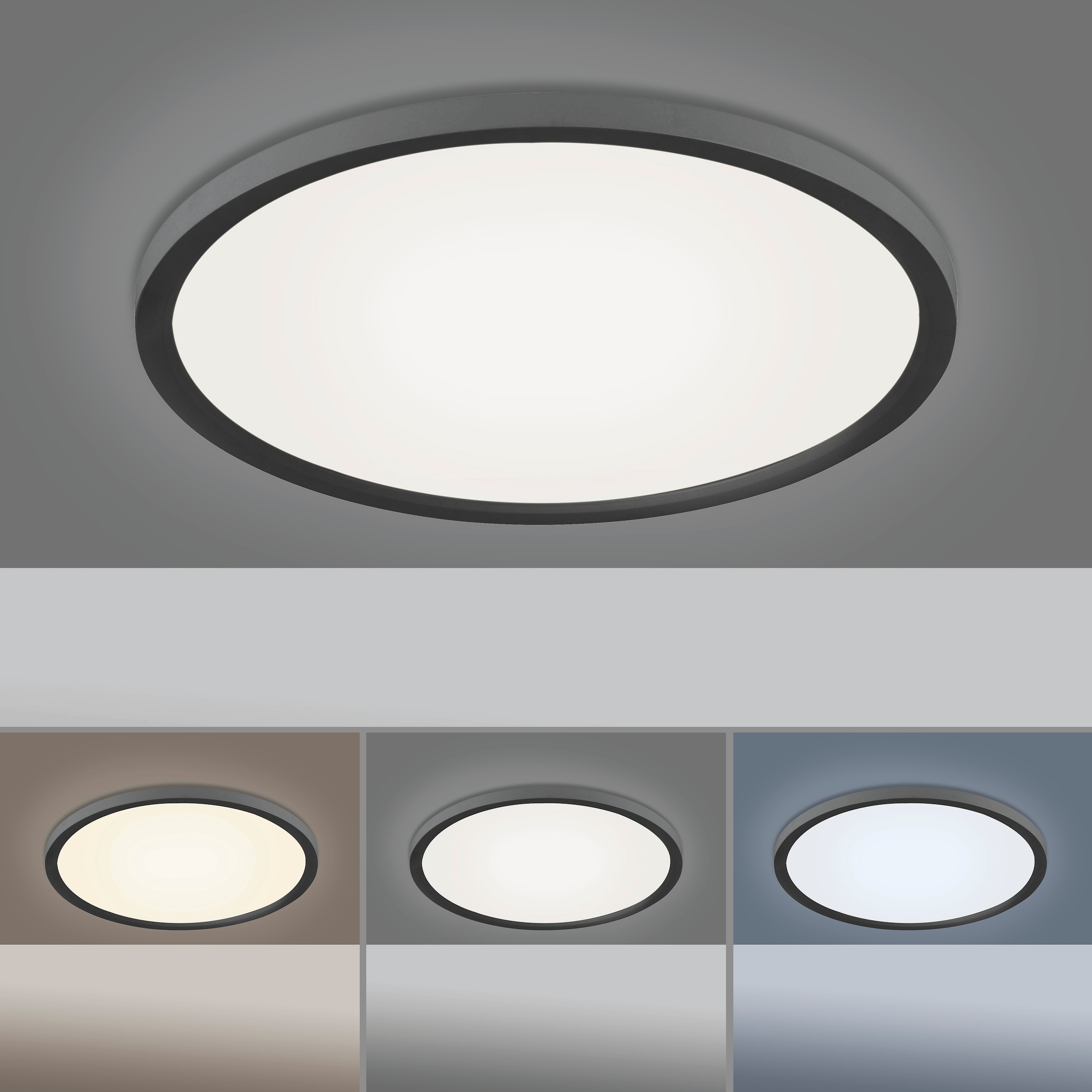 JUST LIGHT LED Deckenleuchte »FLAT«, 1 flammig-flammig, dimmbar über  Fernbedienung online bei OTTO | Deckenlampen