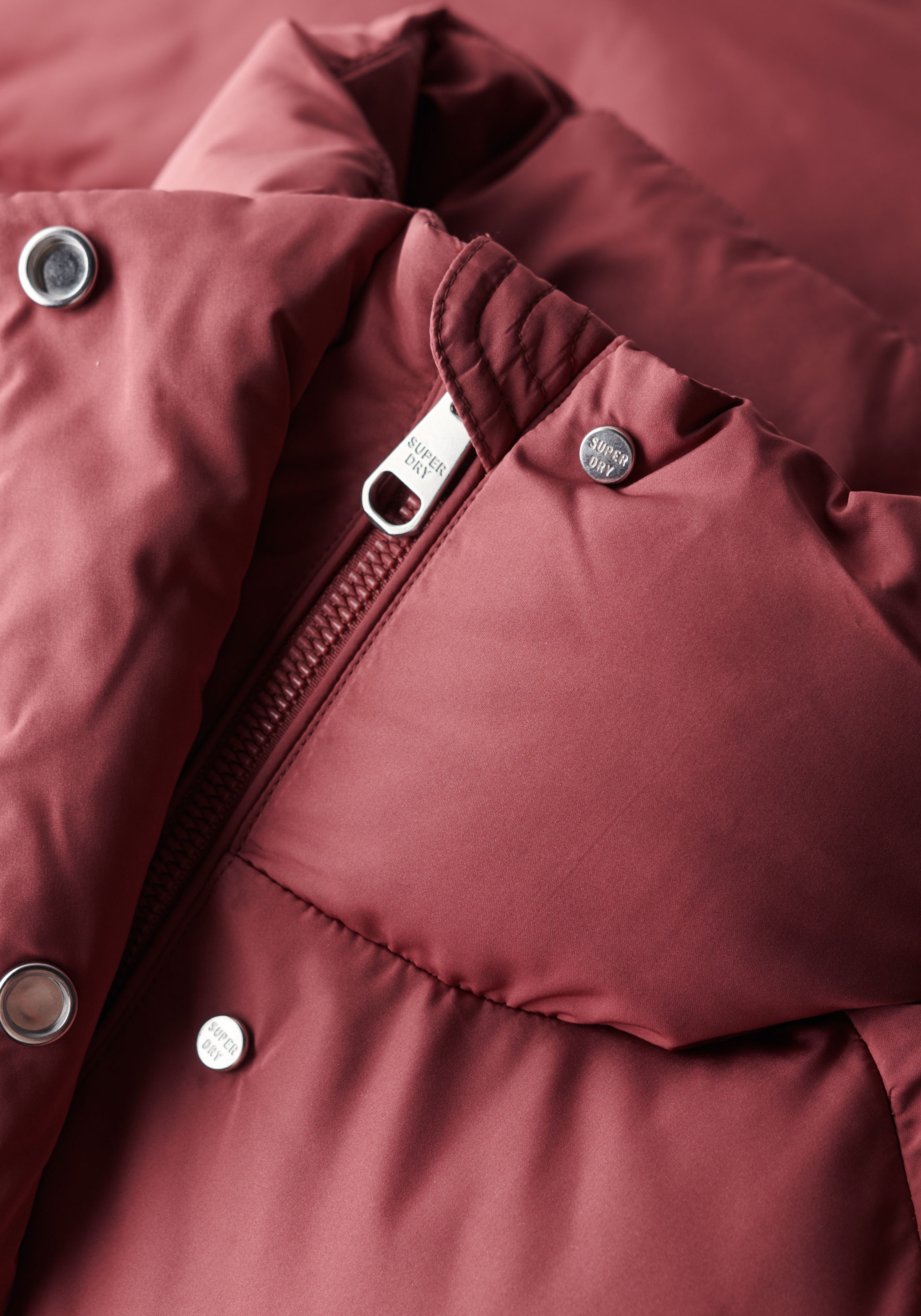 Superdry Steppjacke »MID LENGTH PUFFER JACKET«, mit Kapuze