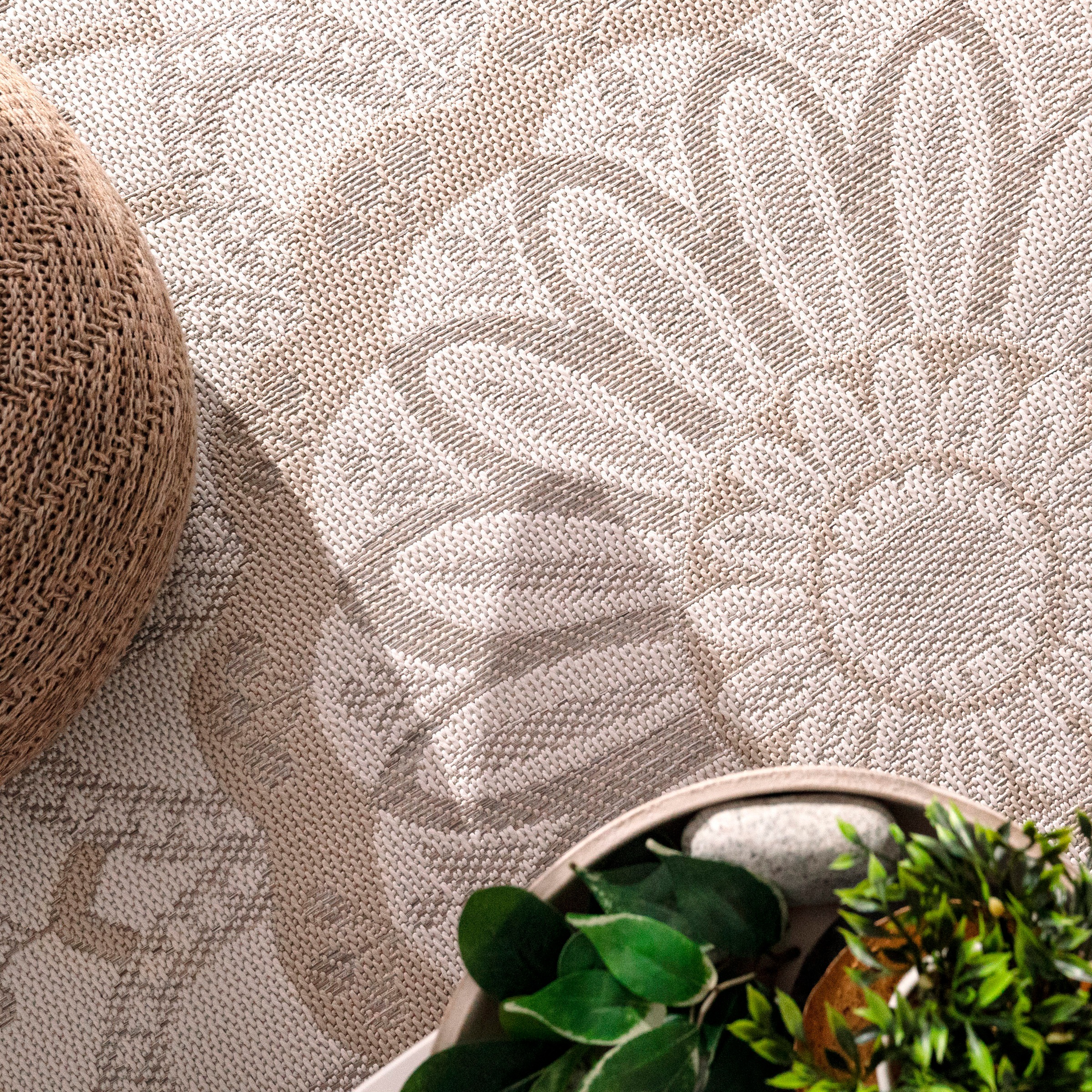 Paco Home Teppich »Brescia 471«, rechteckig, 4 mm Höhe, Flachgewebe, modernes orientalisches Design, In- und Outdoor geeignet