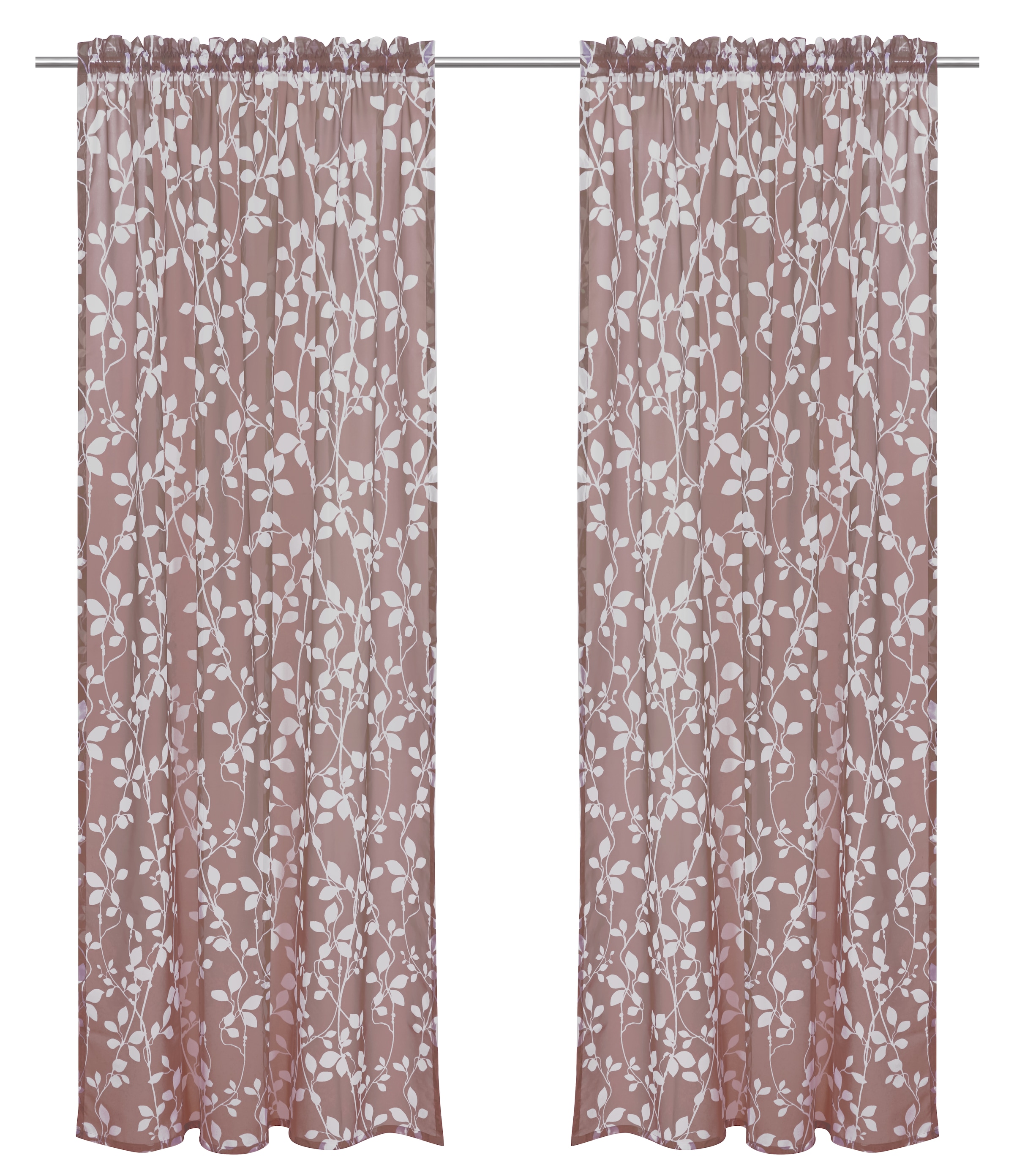 OTTO home Gardine »Issoire« Stangendurchzug 1 Stk. tlg. Wohnzimmer, Schlafzimmer, Esszimmer, gemustert, modern