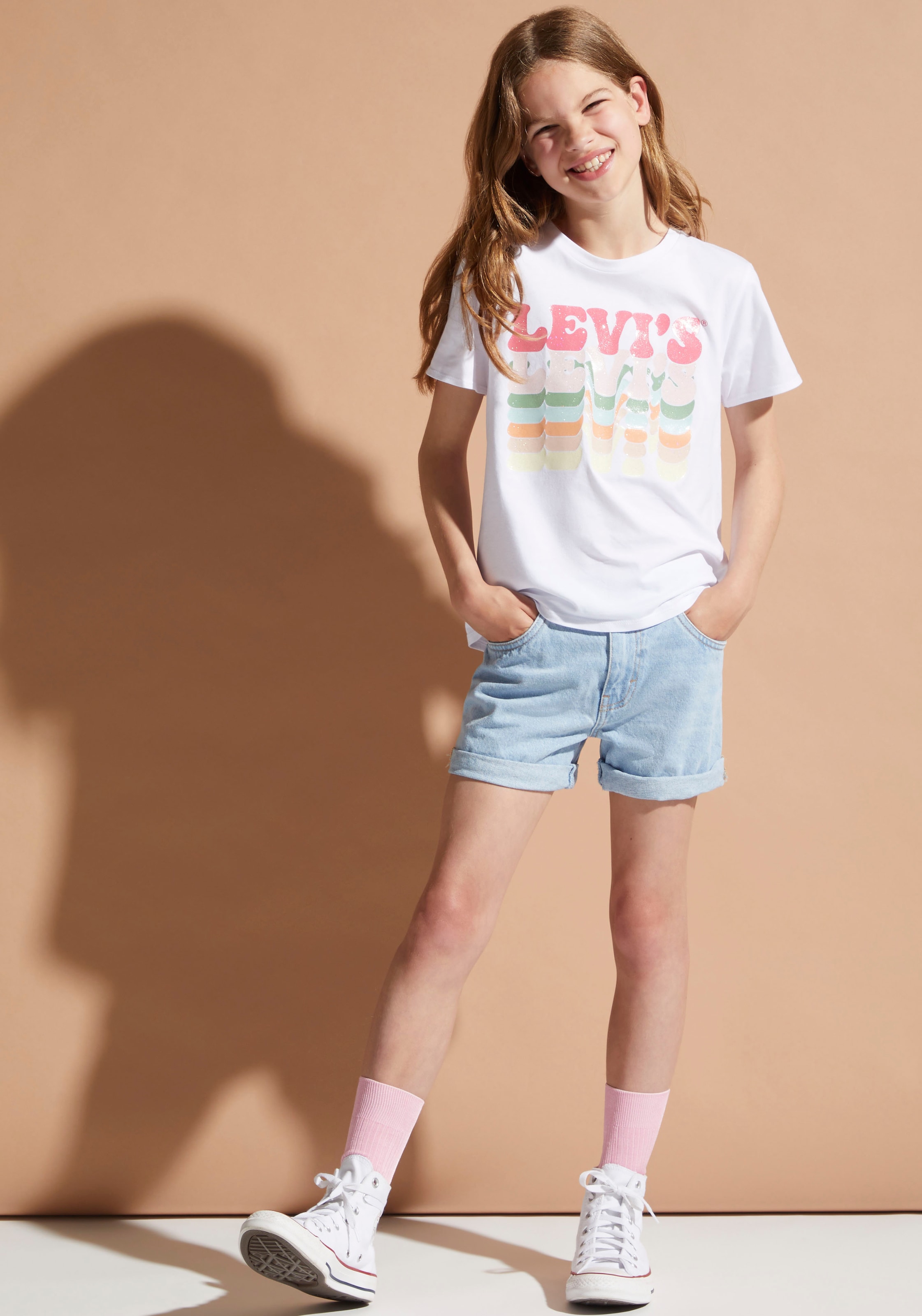 T-Shirt »LVG ORGANIC RETRO LEVIS SS TEE«, for GIRLS