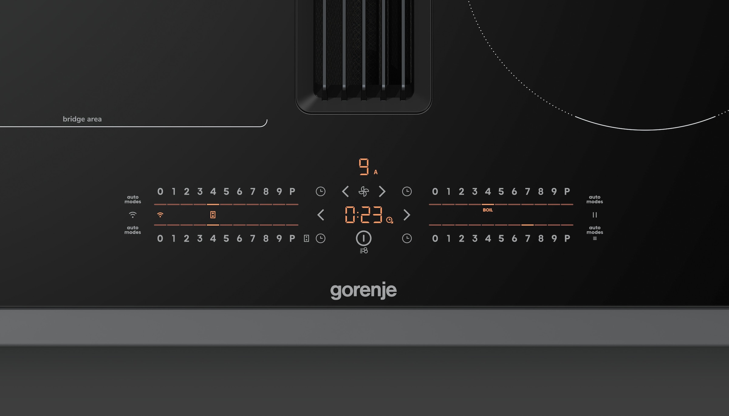 GORENJE Kochfeld mit Dunstabzug »GEH6432BSCWF« 60cm Induktionskochfeld mit Dunstabzug