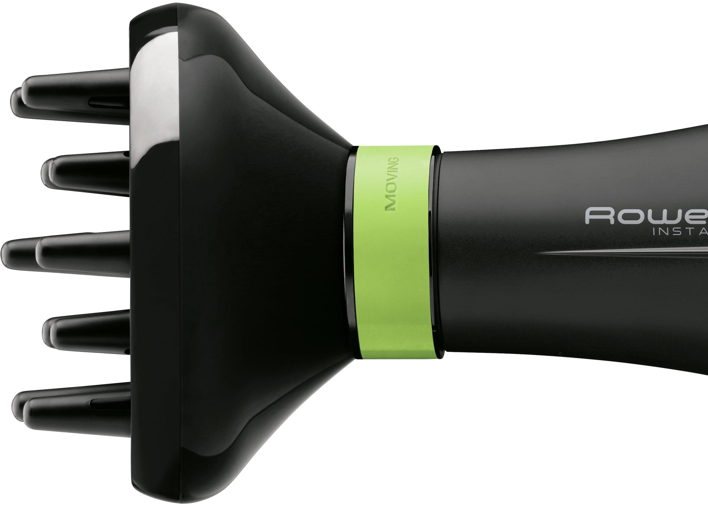 Rowenta Haartrockner »Eco Intelligence Instant Dry, Luftstrom-Booster, langes Kabel 1,8 m,«, 1500 W, 2 Aufsätze, 1500 W, 3 Temperaturen, 2 Geschwindigkeiten, Kaltstufe, Föhn, CV6030