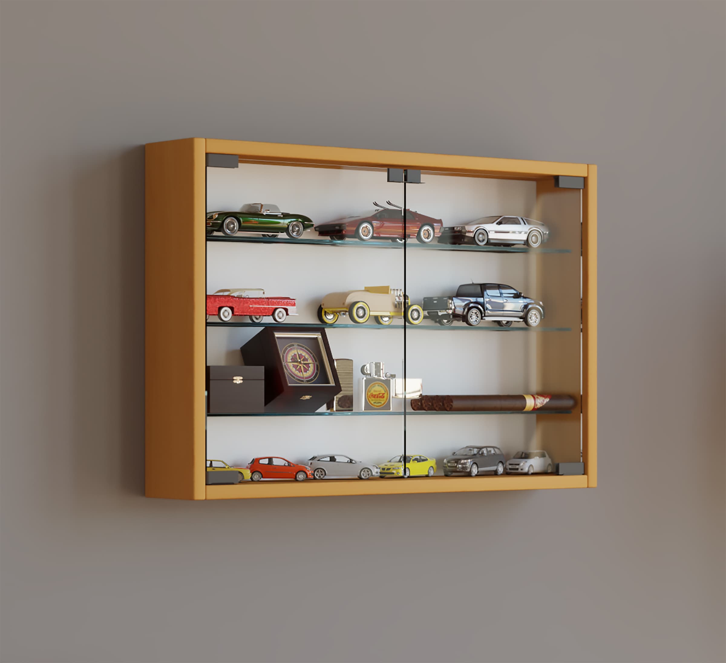 VCM Wandregal »Hängevitrine Wandvitrine Sammel Deko Mandosa M«