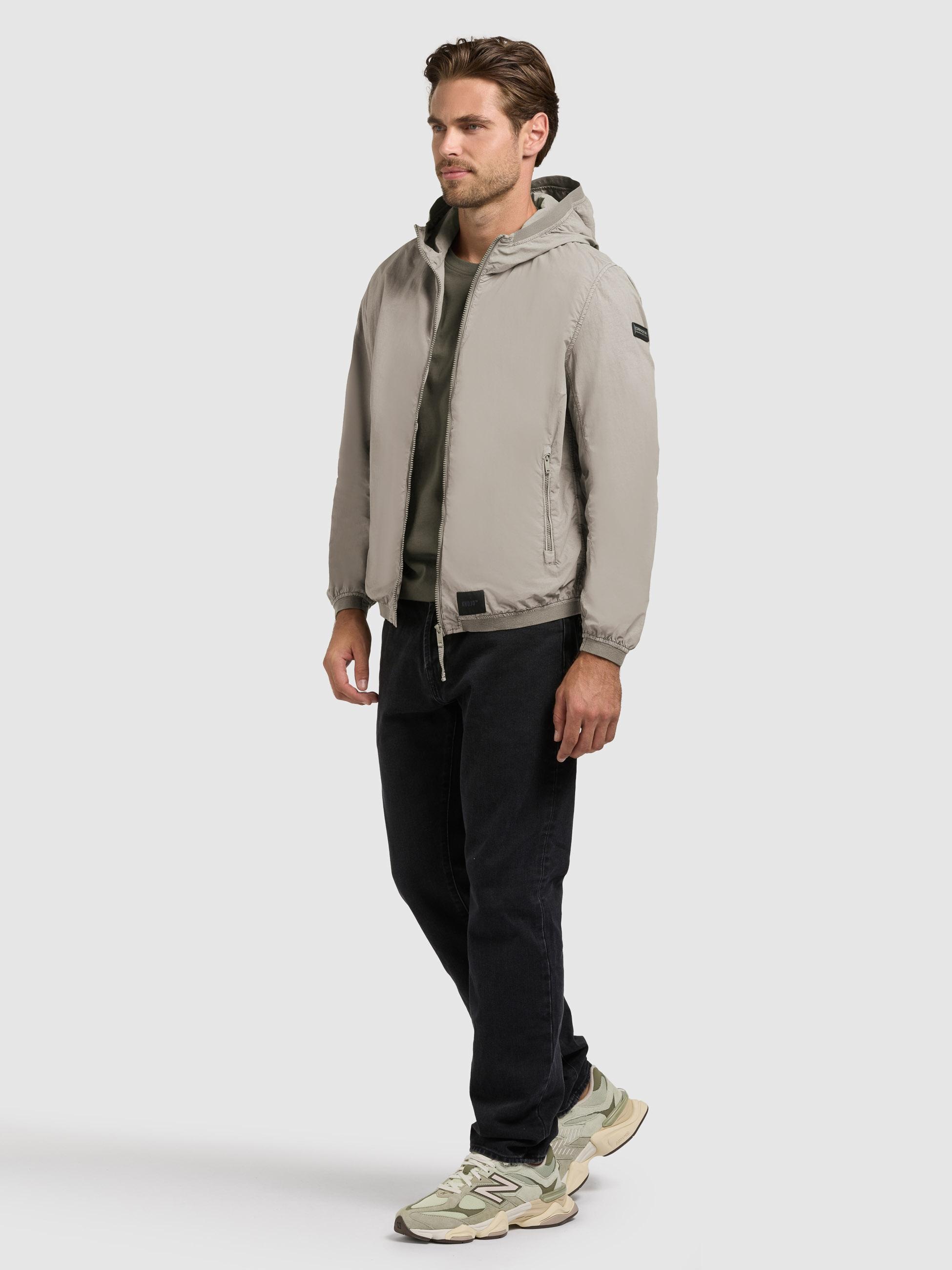 khujo Funktionsjacke »Übergangsjacke Derf« mit Kapuze leichte Übergangsjacke mit Kapuze