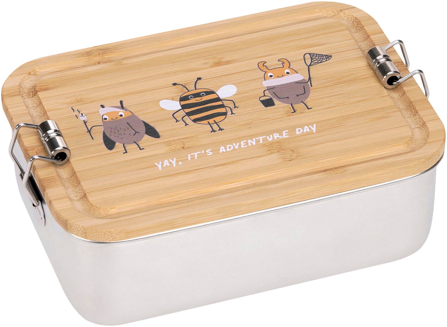 LÄSSIG Lunchbox »Bamboo Nature«, (1 tlg.), mit Holzdeckel