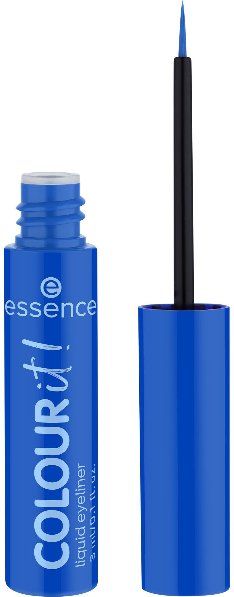 Essence Eyeliner »COLOUR it! liquid eyeliner«, (Set, 3 tlg.), Präzise Pinselspitze für müheloses Zeichnen definierter Linien.