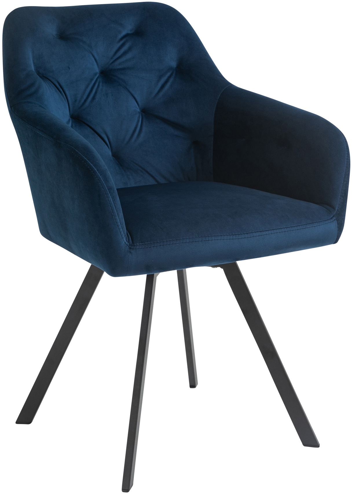 SalesFever Essgruppe, (Set, 5 tlg.), Stühle mit 360° Drehplatte, Tischplatte mit echter Baumkante