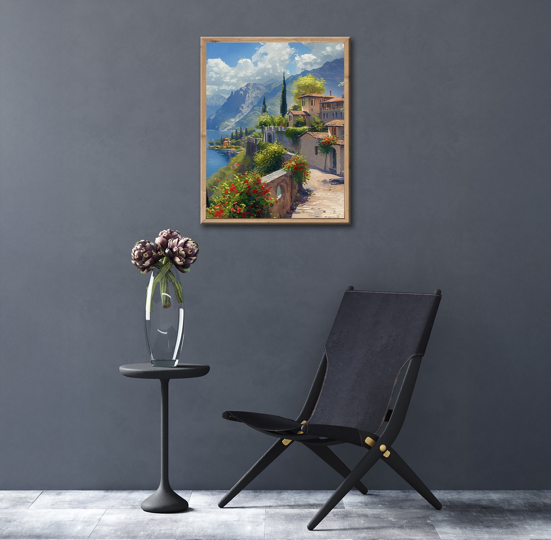 Bönninghoff Bild mit Rahmen »LAKE GARDA 40x50 cm – Natur Wandbild beruhigend«