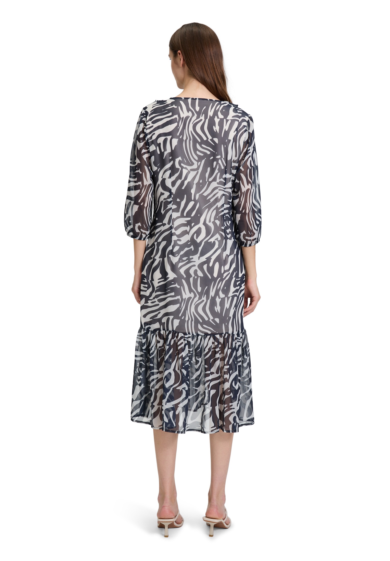 Betty&Co Volantkleid »Volantkleid mit V-Ausschnitt«