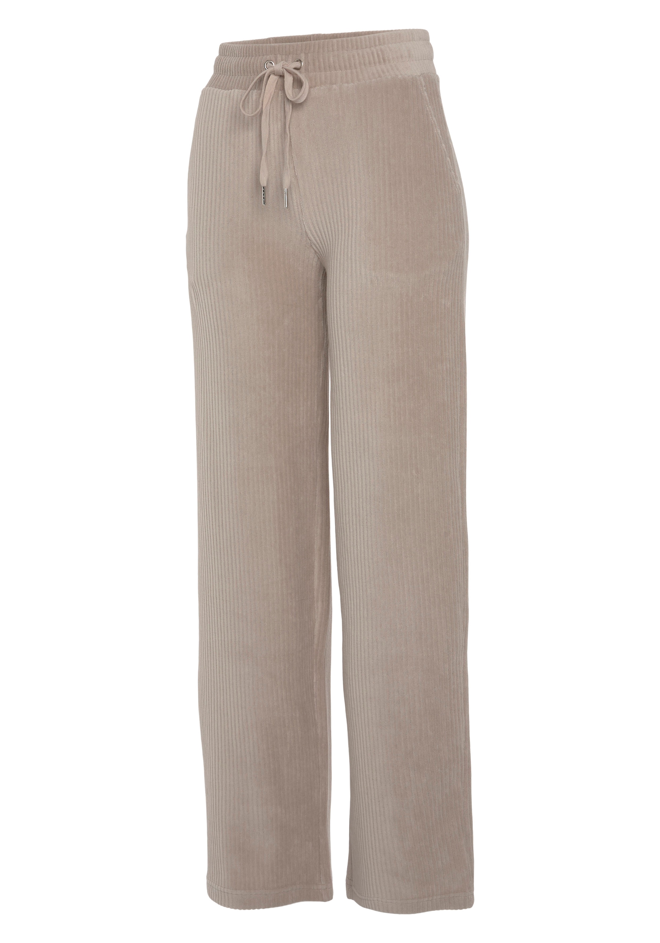 Vivance Homewearhose, mit breiter elastischen Cord Struktur, Loungewear