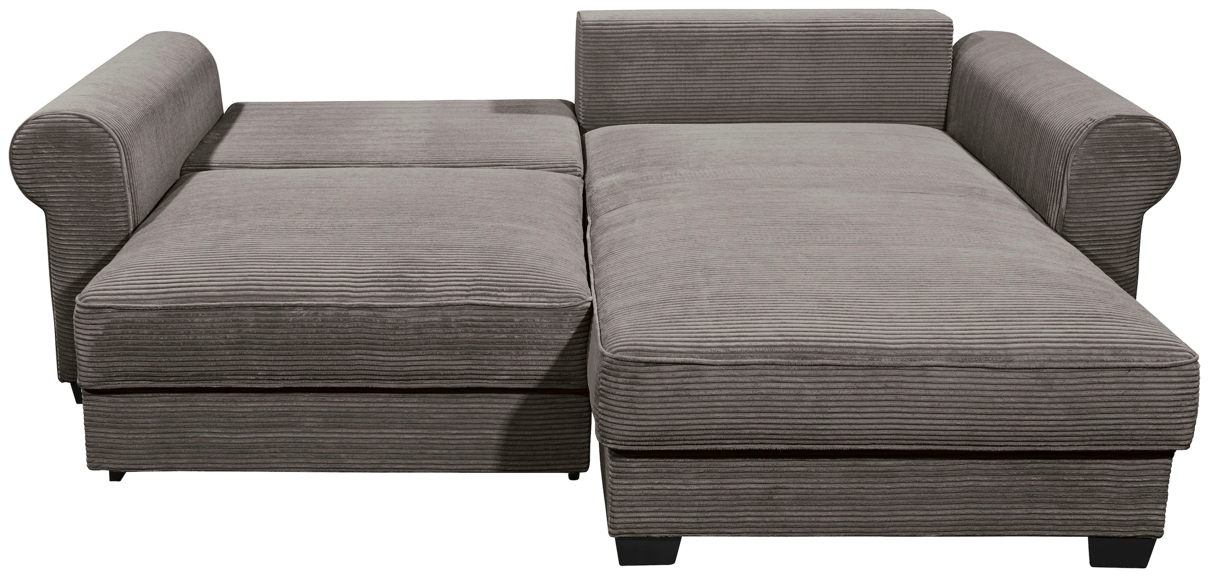 ED EXCITING DESIGN Ecksofa »Angelina L-Form«, mit Bettfunktion, Bettkasten & 4 Zierkissen