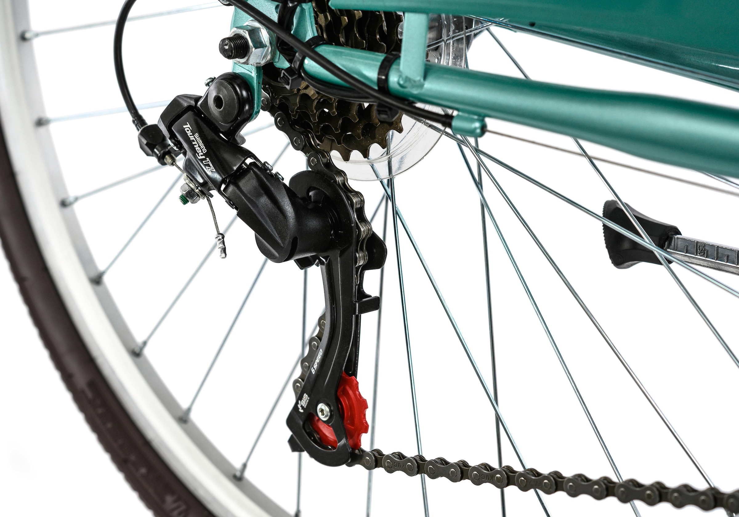 KS Cycling Cityrad »Stowage«, 6 Gang, Shimano, Tourney Schaltwerk, Kettenschaltung, für Damen, Kettenschaltung